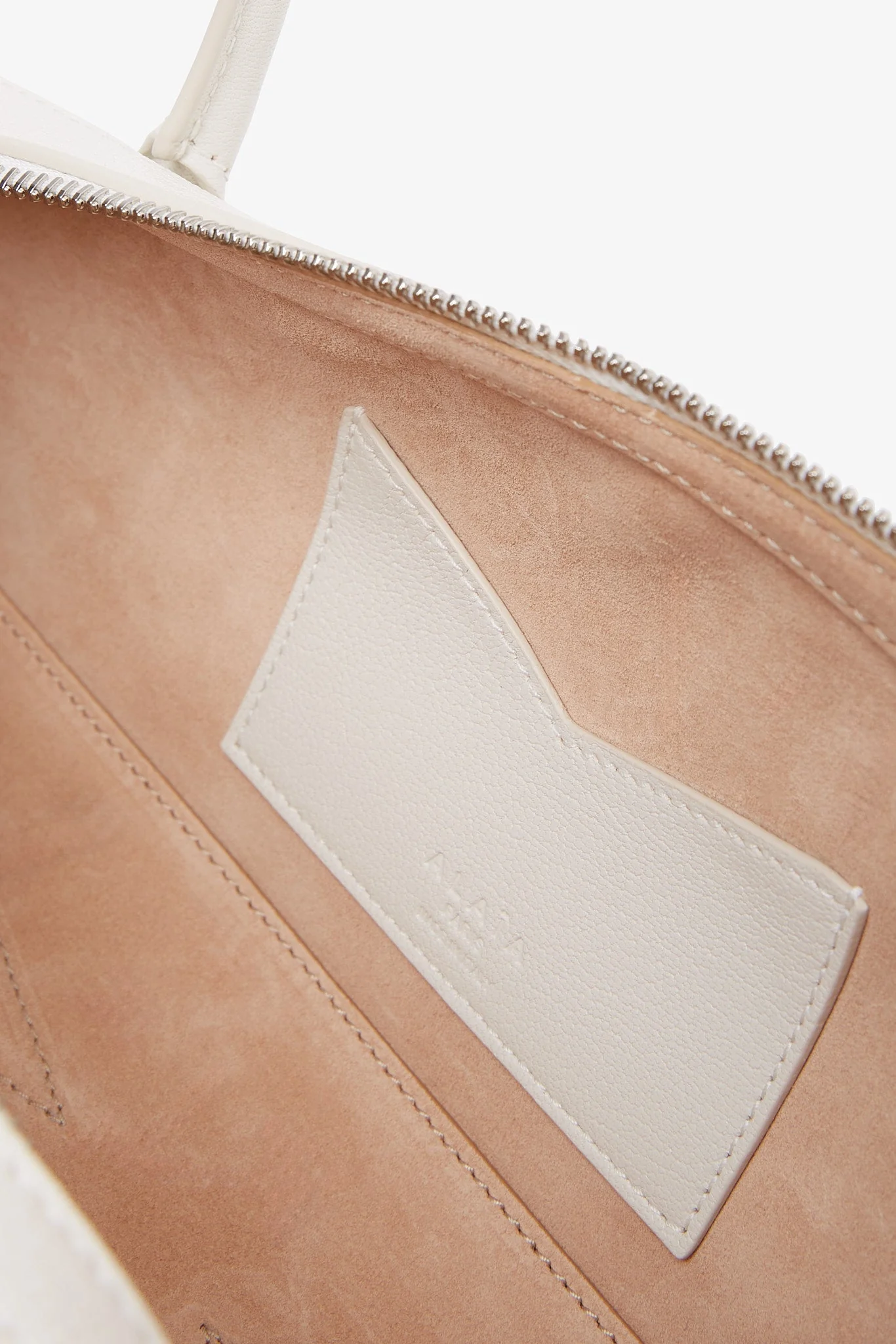 Le Teckel Medium white leather bag - Image 5
