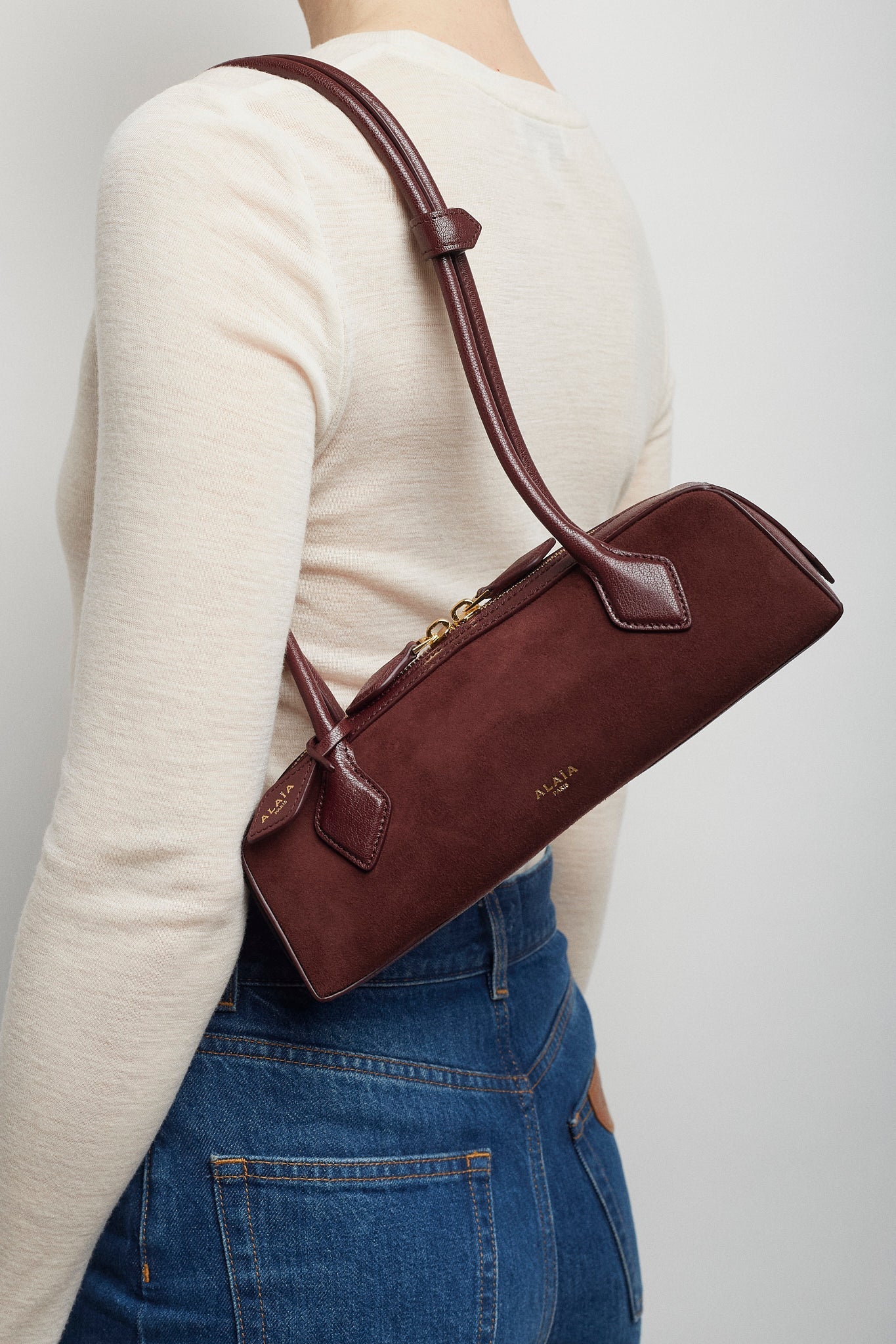 Le Teckel small dark red bag - Image 2