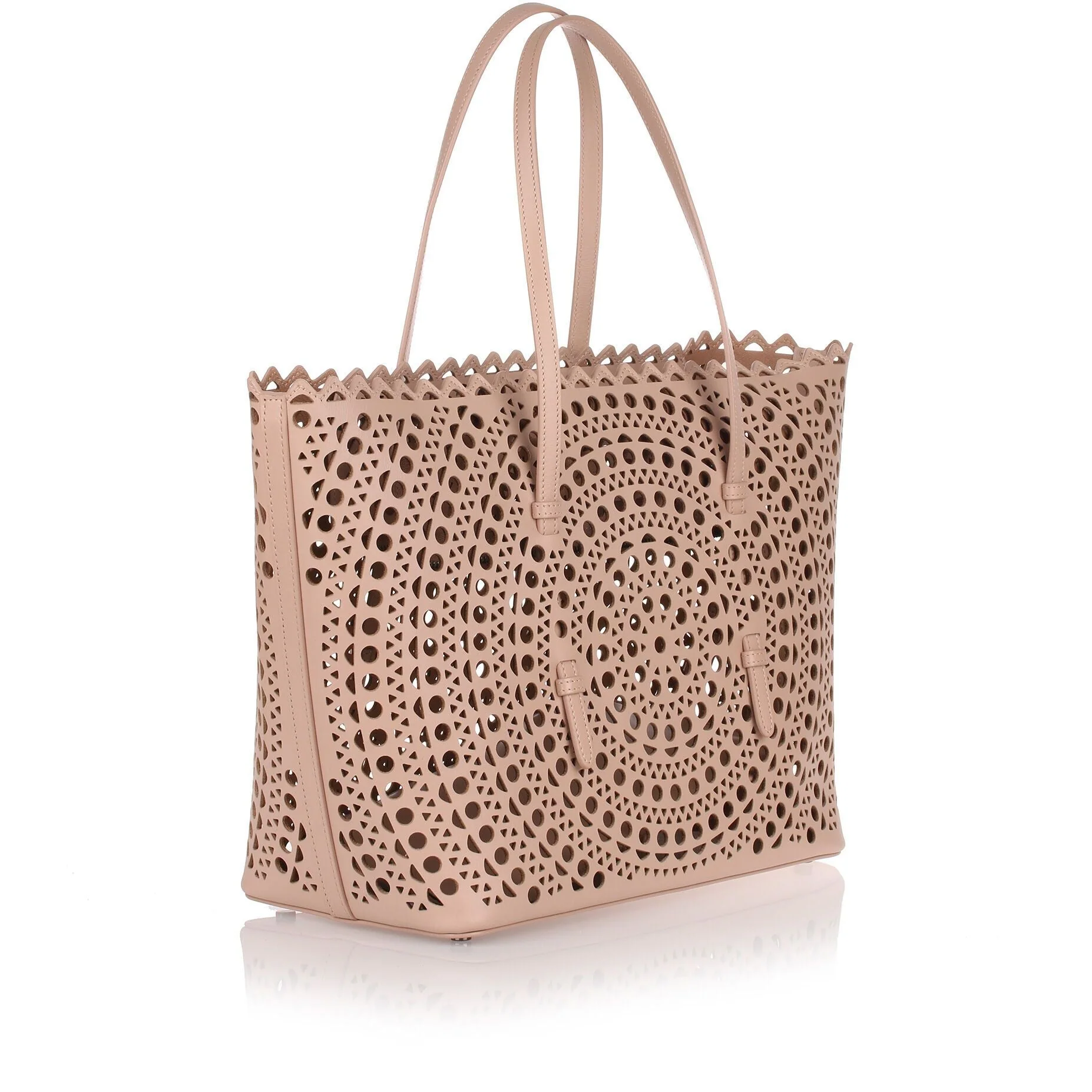 Light beige laser-cut bag - Image 3