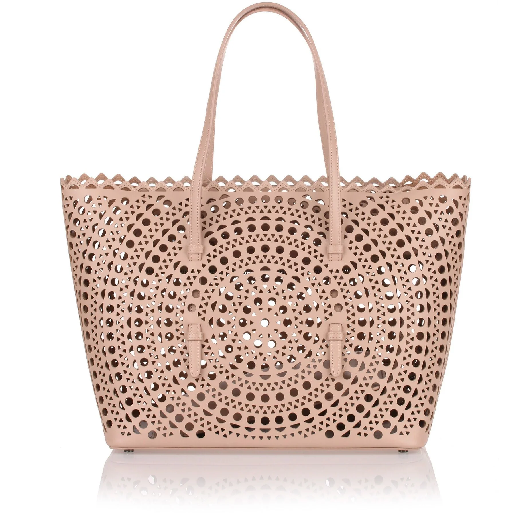Light beige laser-cut bag - Image 4