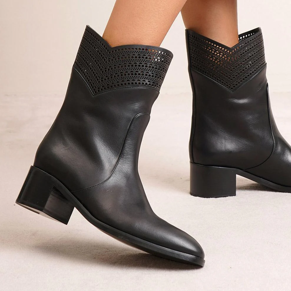 Lili short leather boots - Image 6