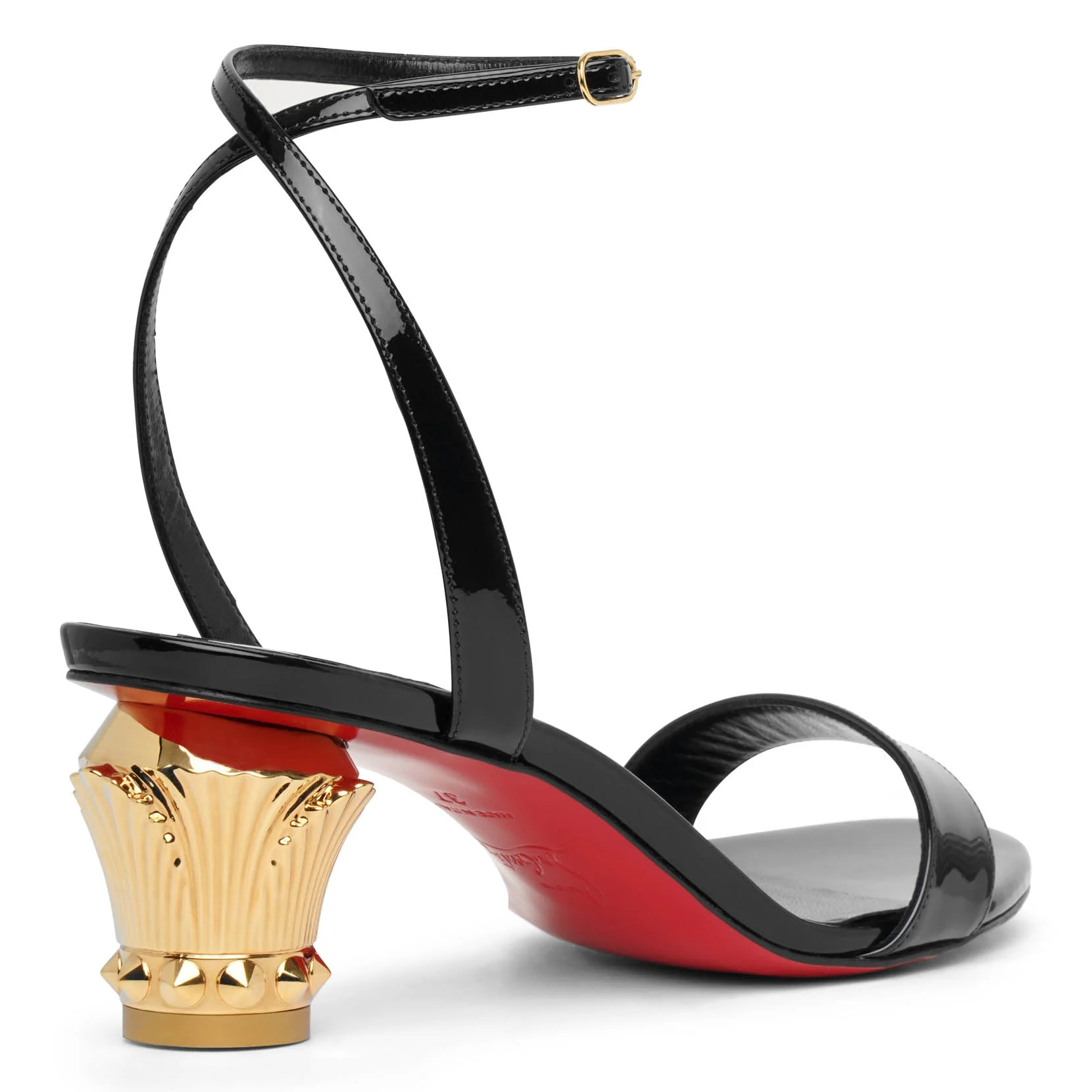 Lipsita Queen 55 black patent sandals - Image 4