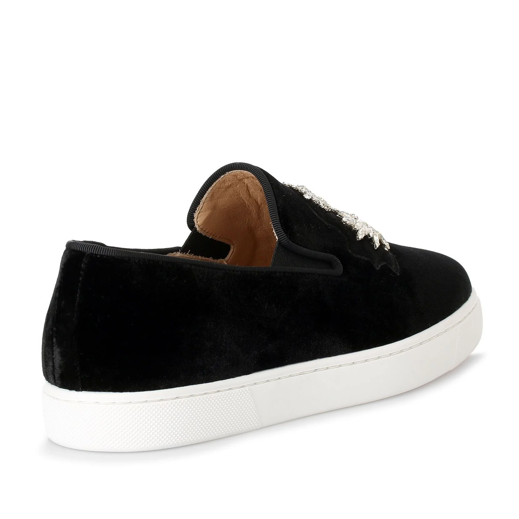 Logo Boat black velvet sneakers - Image 3