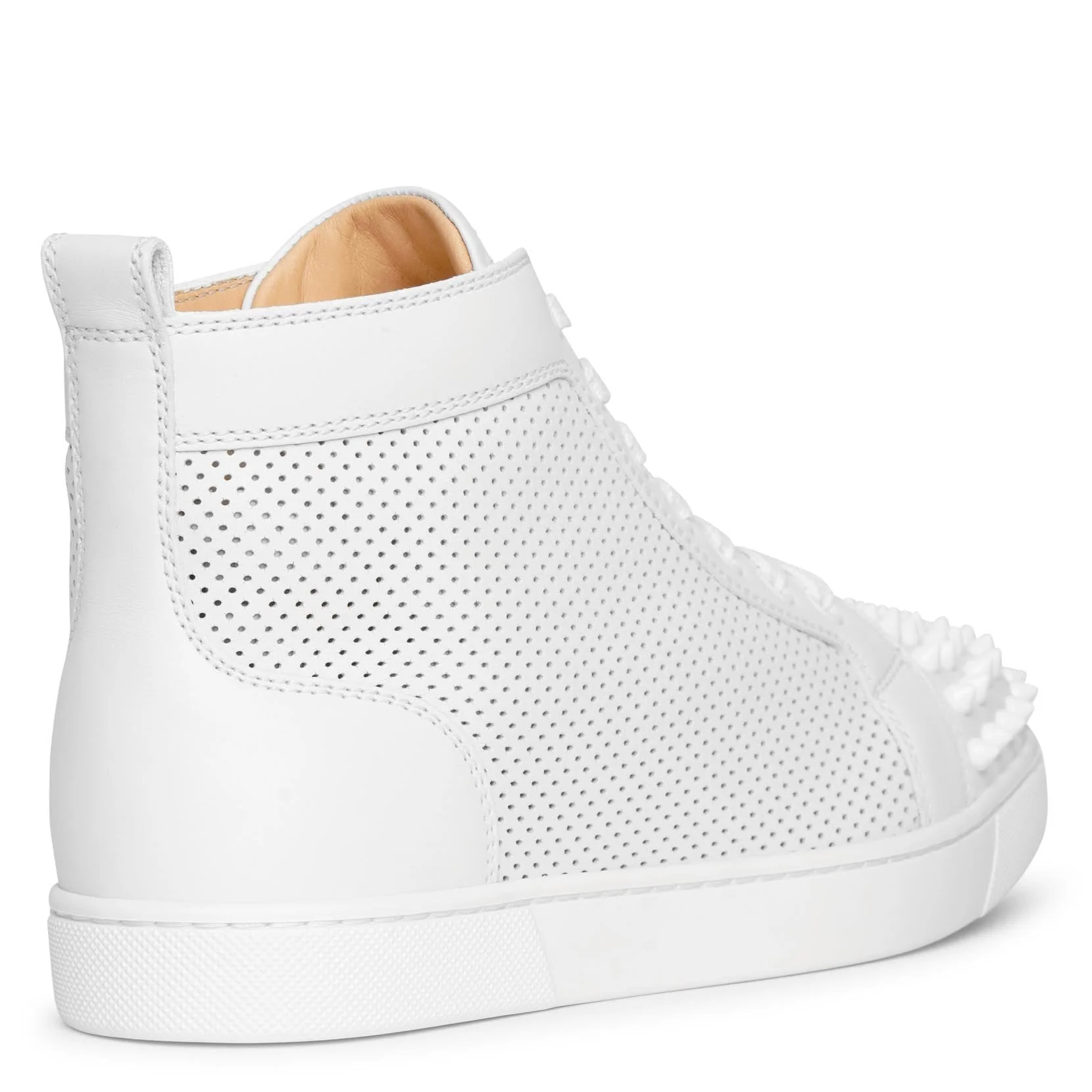 Lou Spikes perforated leather sneakers - Image 4