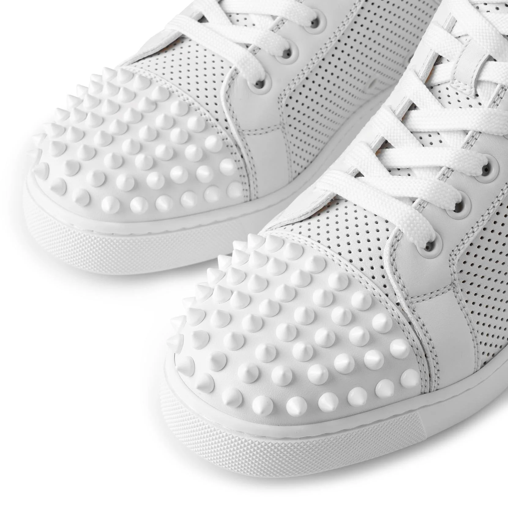 Lou Spikes perforated leather sneakers - Image 5