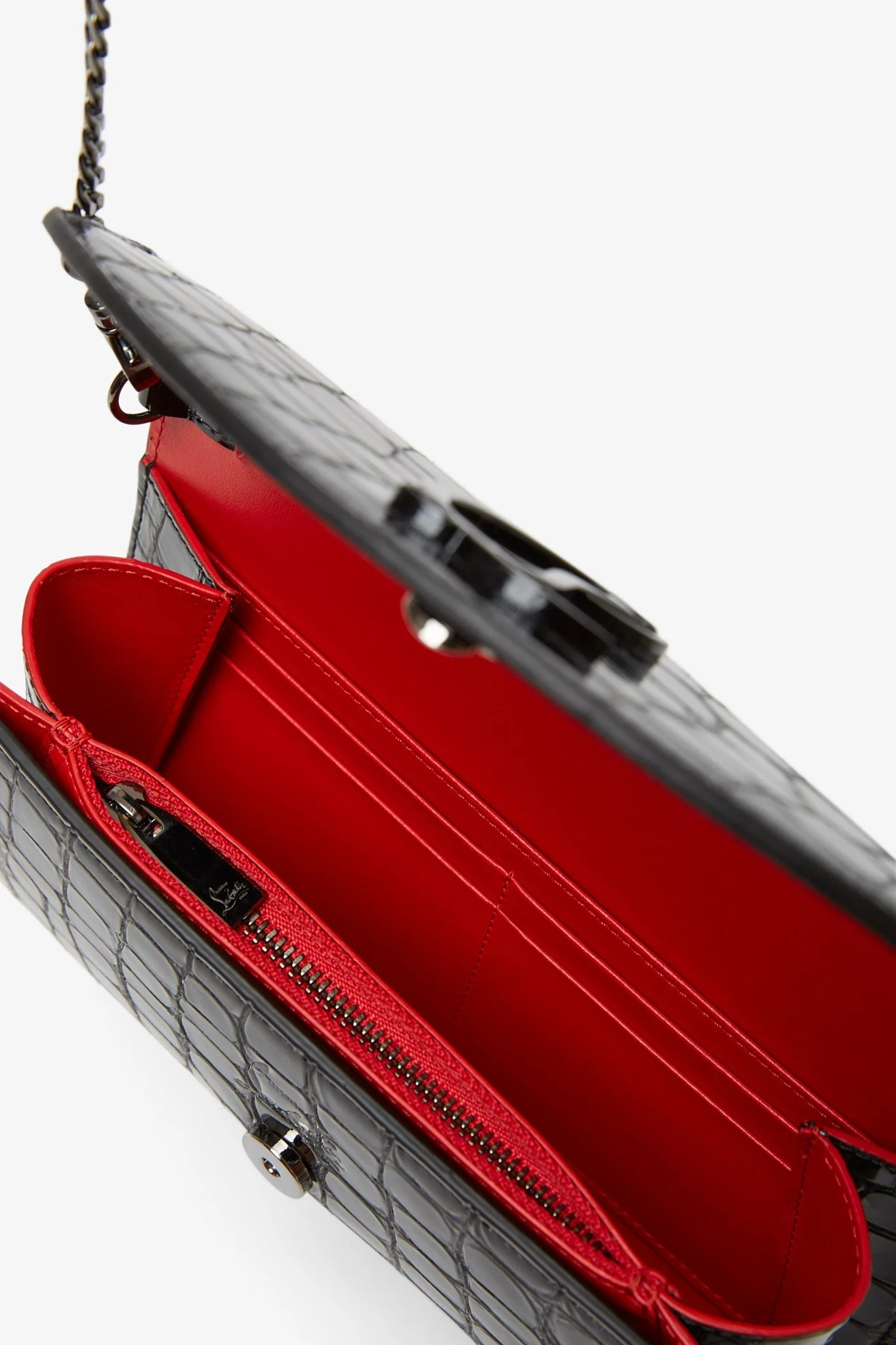Loubi 54 black calf ali wallet on chain bag - Image 6