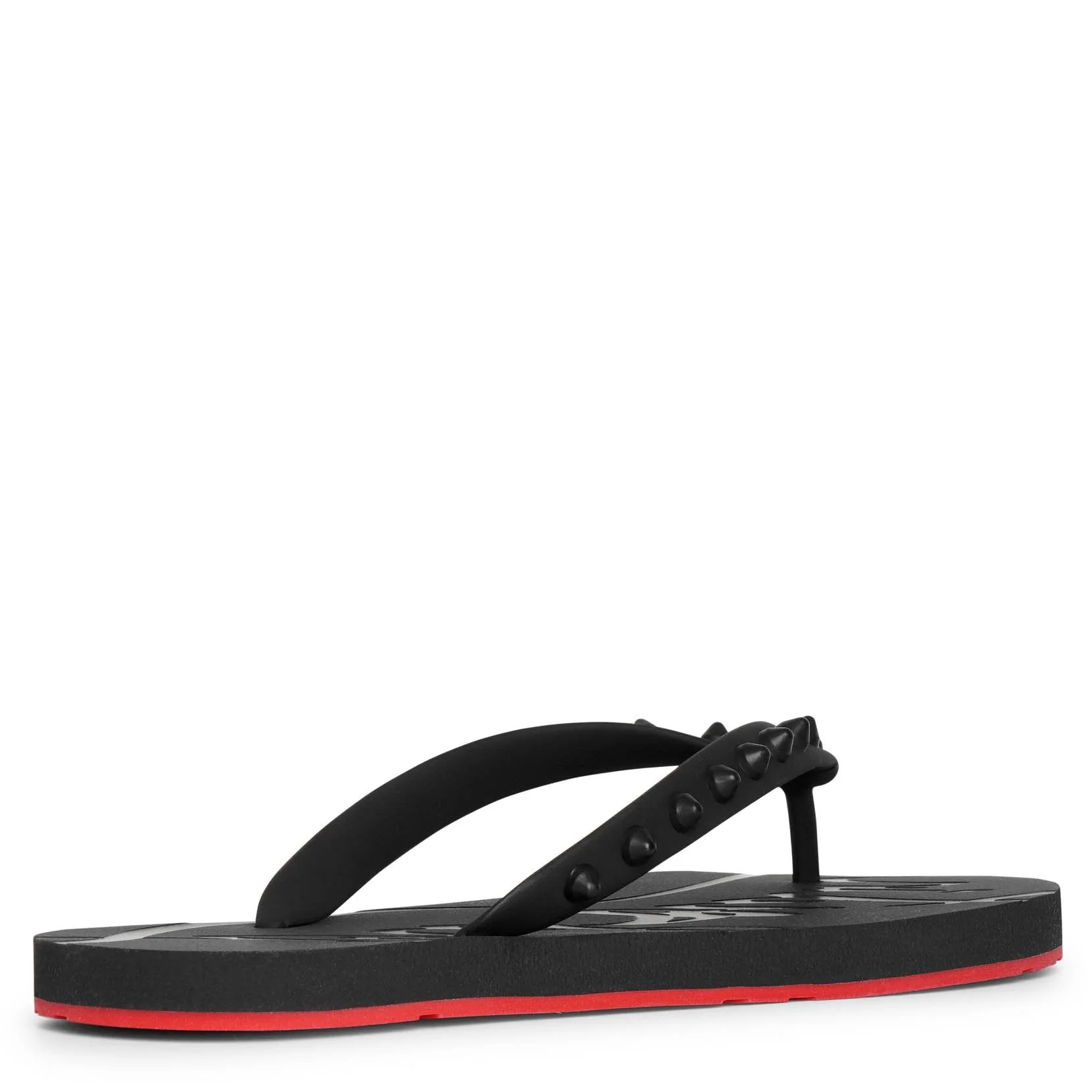 Loubi flip donna flat black sandals - Image 3