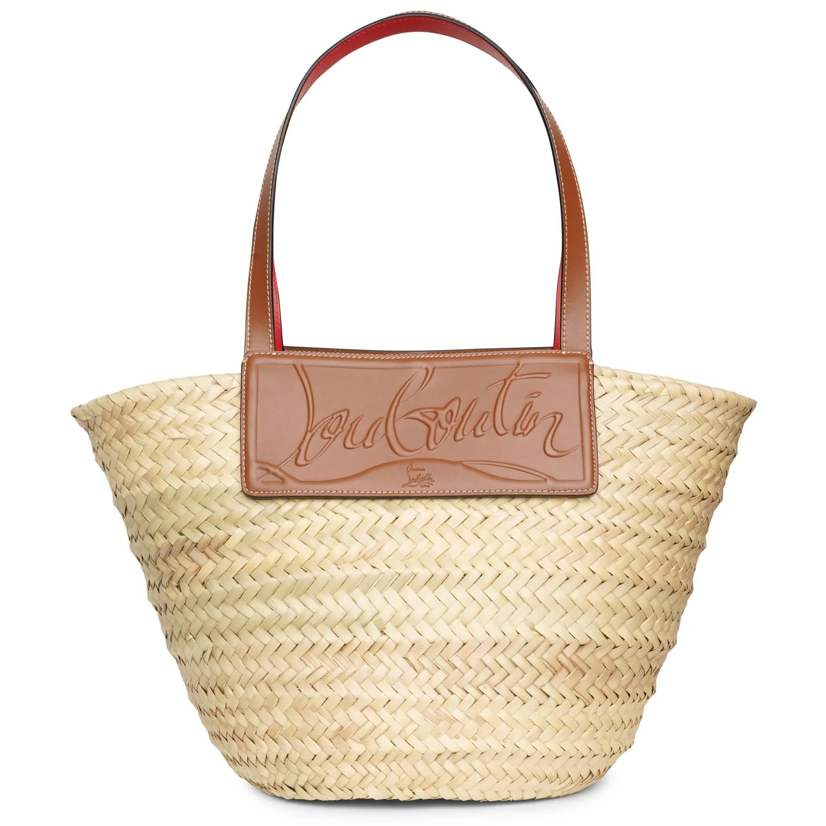 Loubi Shore nude 5 leather beach tote - Image 4