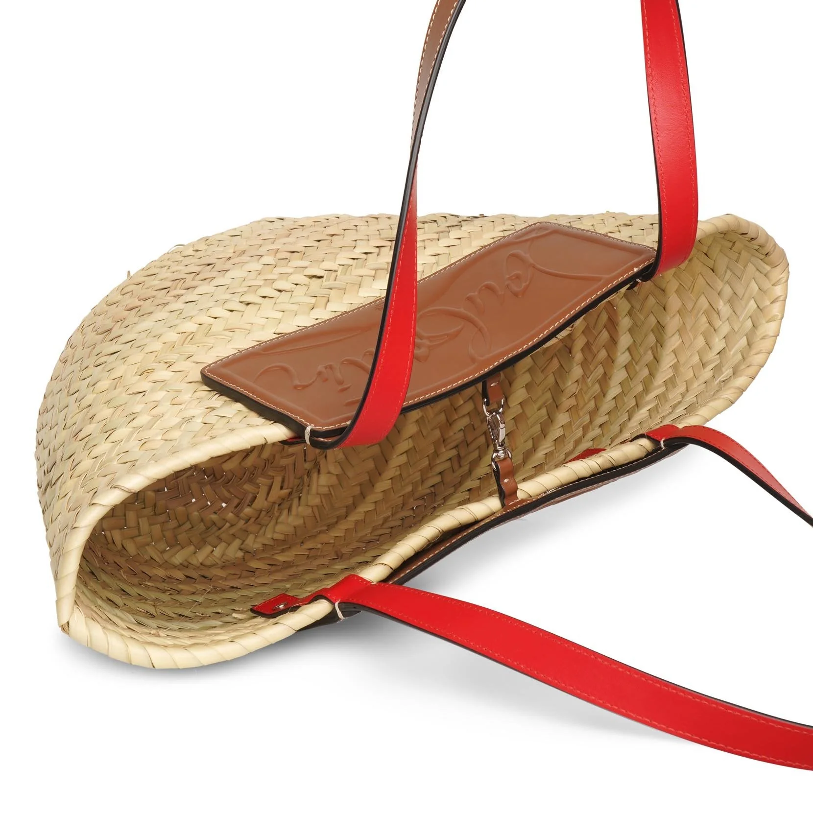 Loubi Shore nude 5 leather beach tote - Image 5