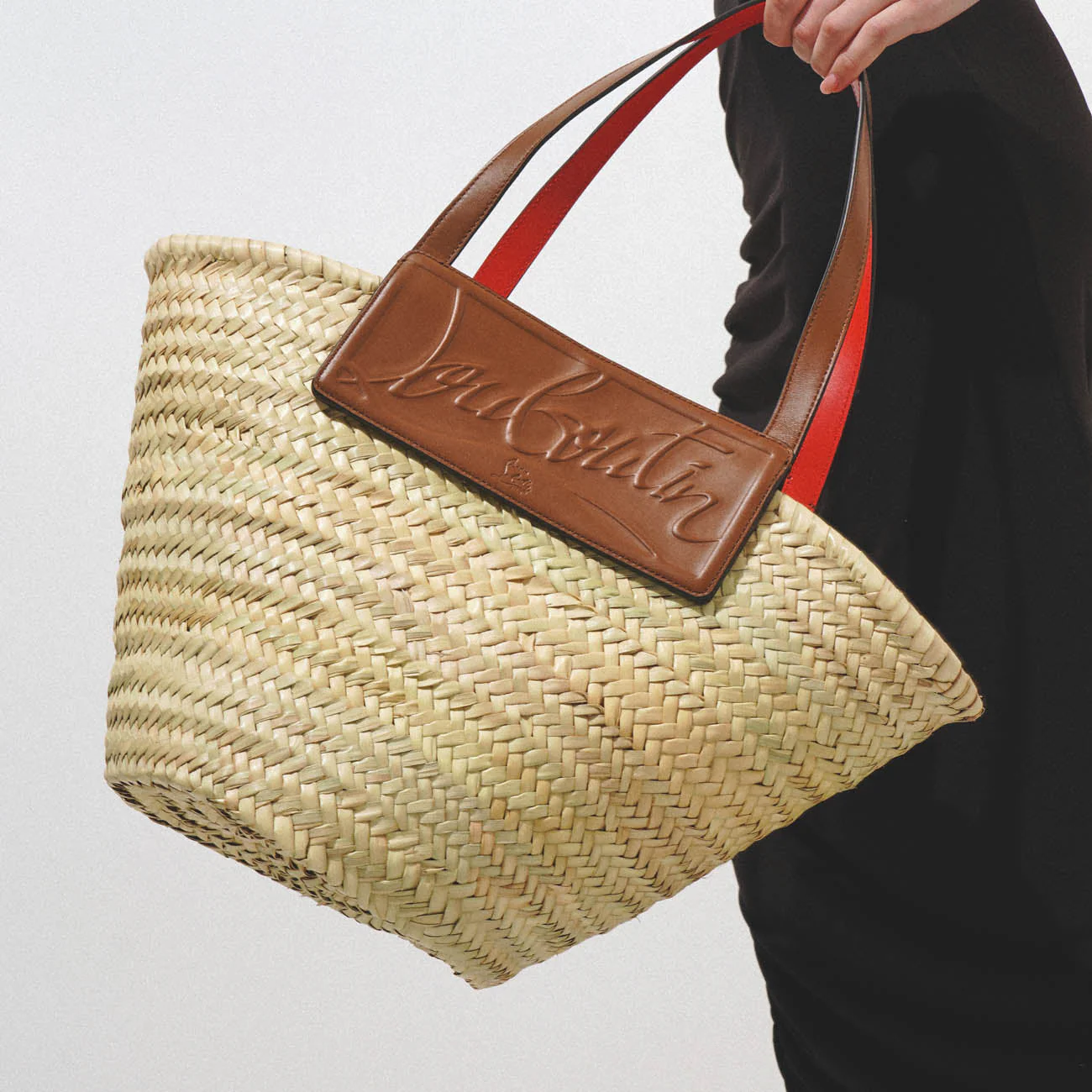 Loubi Shore nude 5 leather beach tote - Image 6