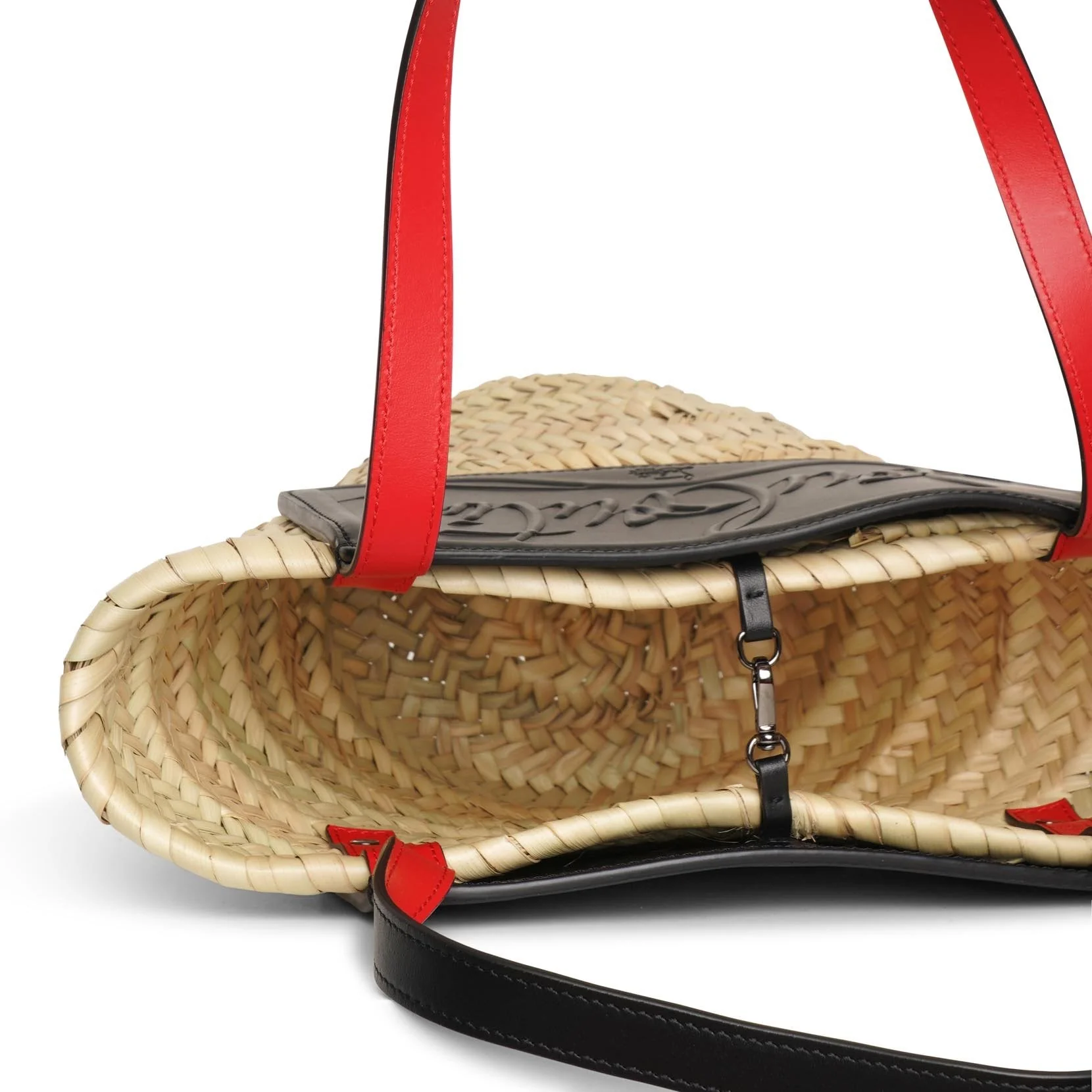 Loubi Shore Small black leather beach tote - Image 4