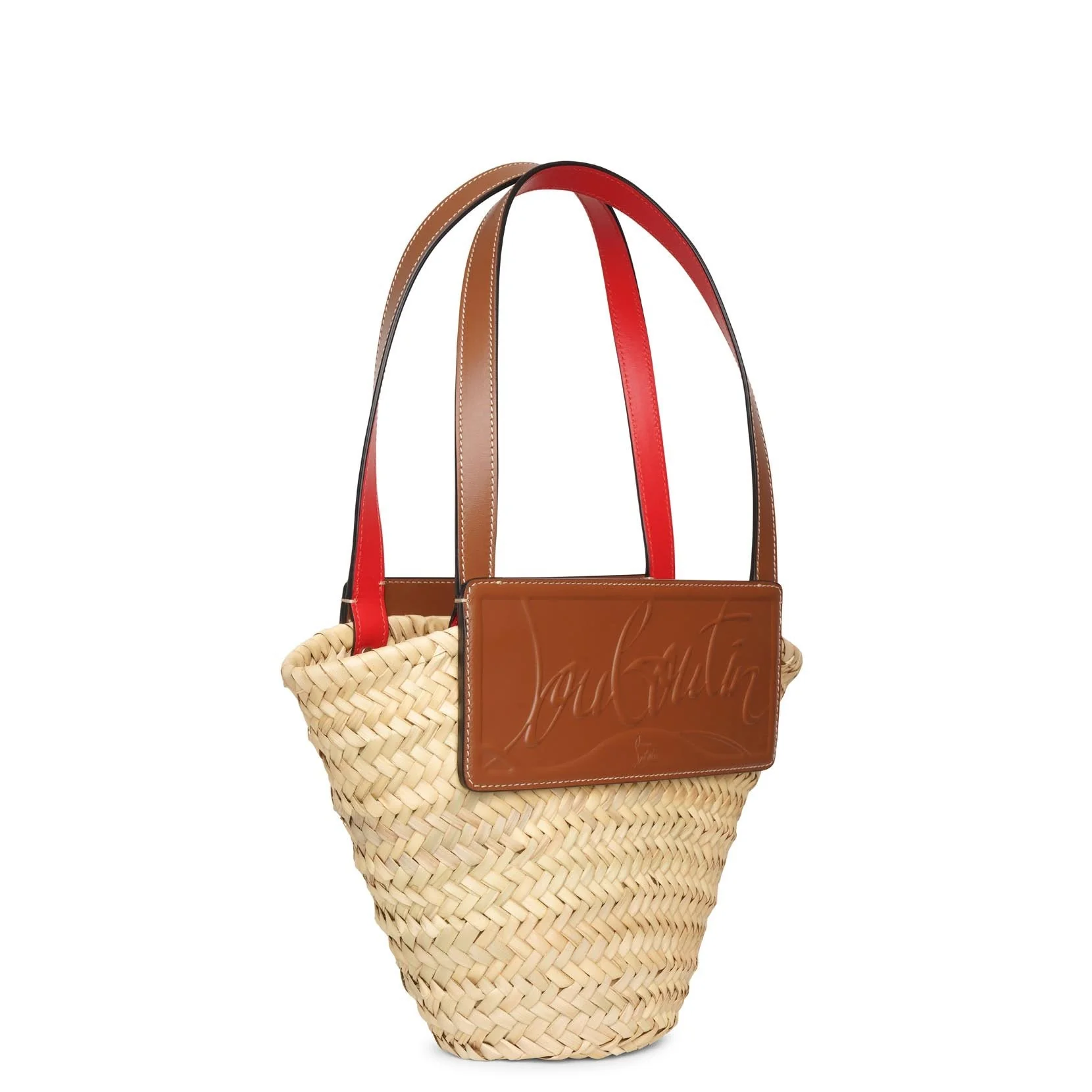 Loubi Shore small nude 5 leather beach tote - Image 3