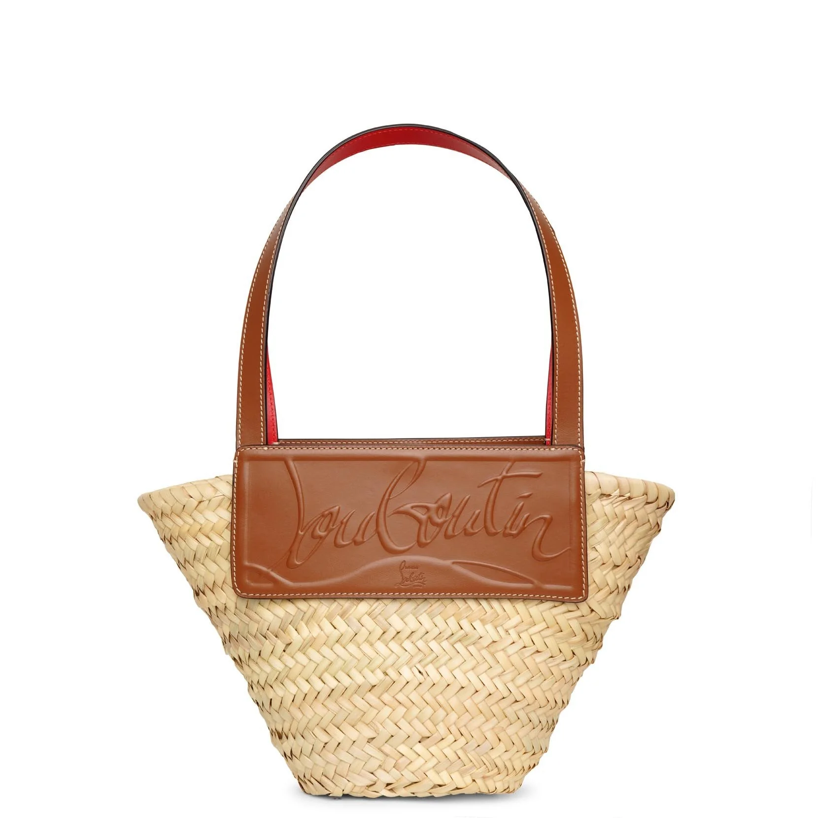 Loubi Shore small nude 5 leather beach tote - Image 4