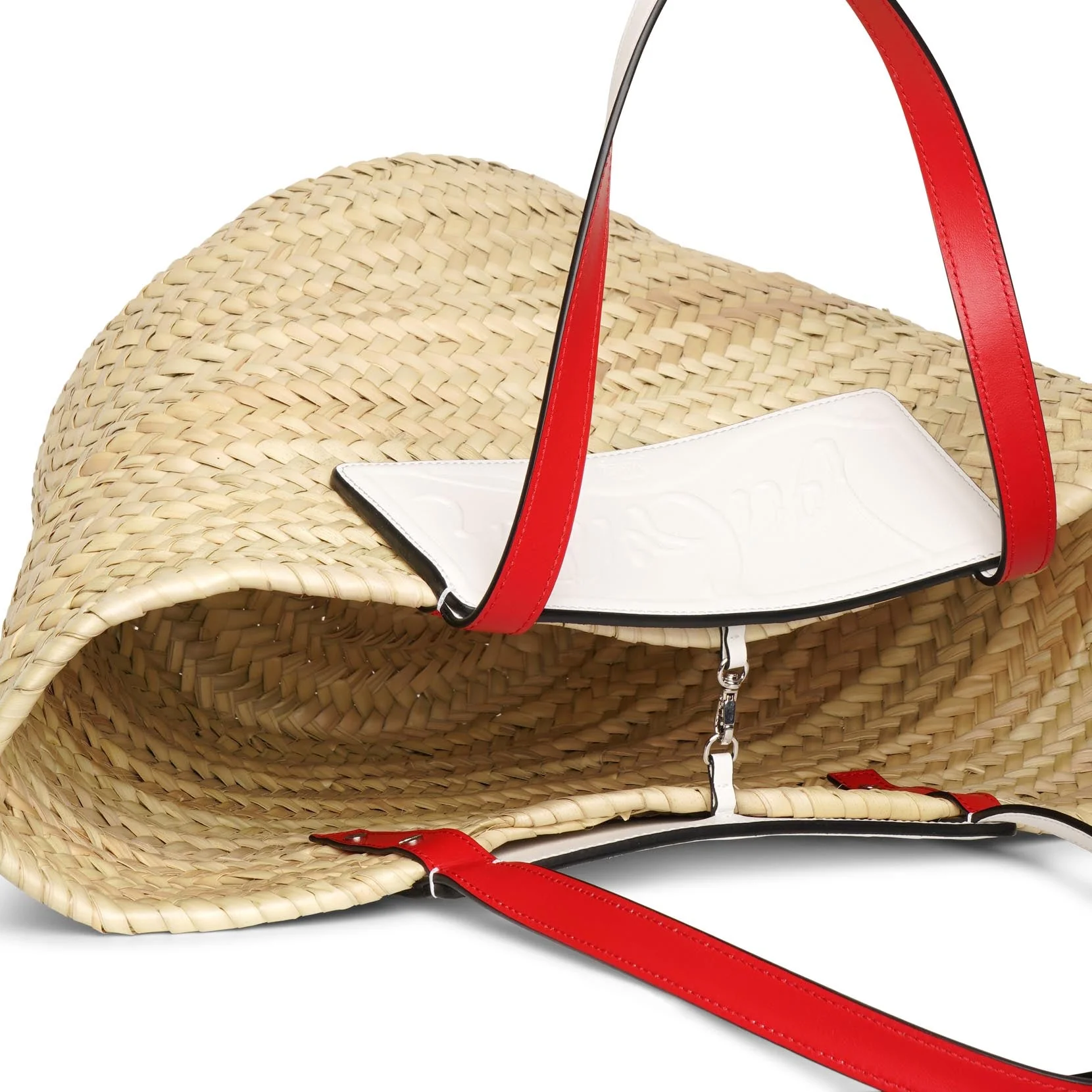 Loubi Shore white leather beach tote - Image 5