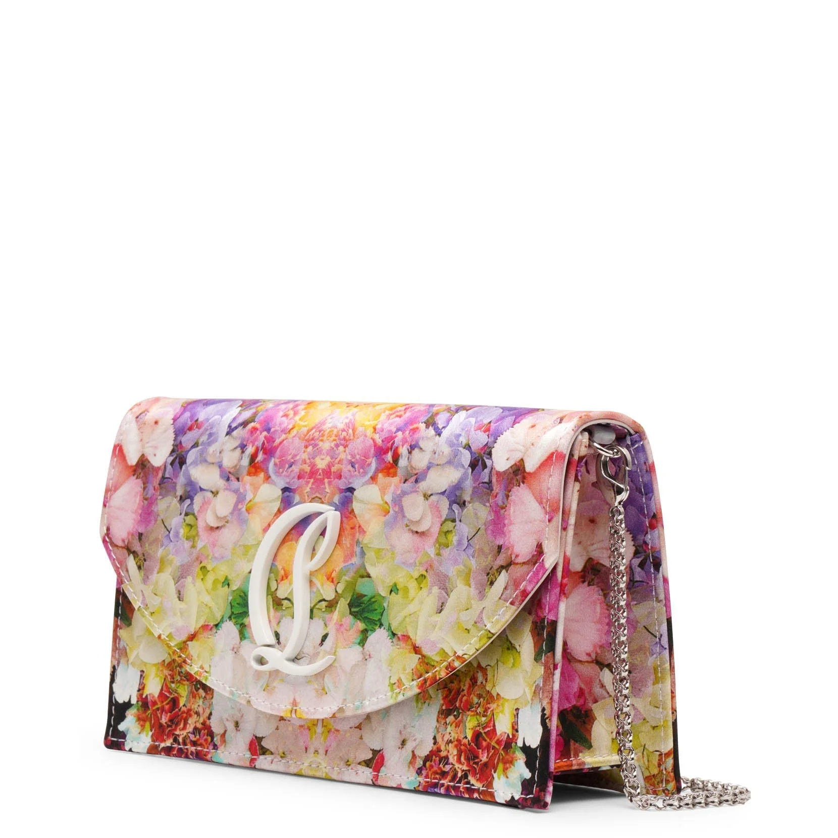 Loubi54 floral satin clutch - Image 4