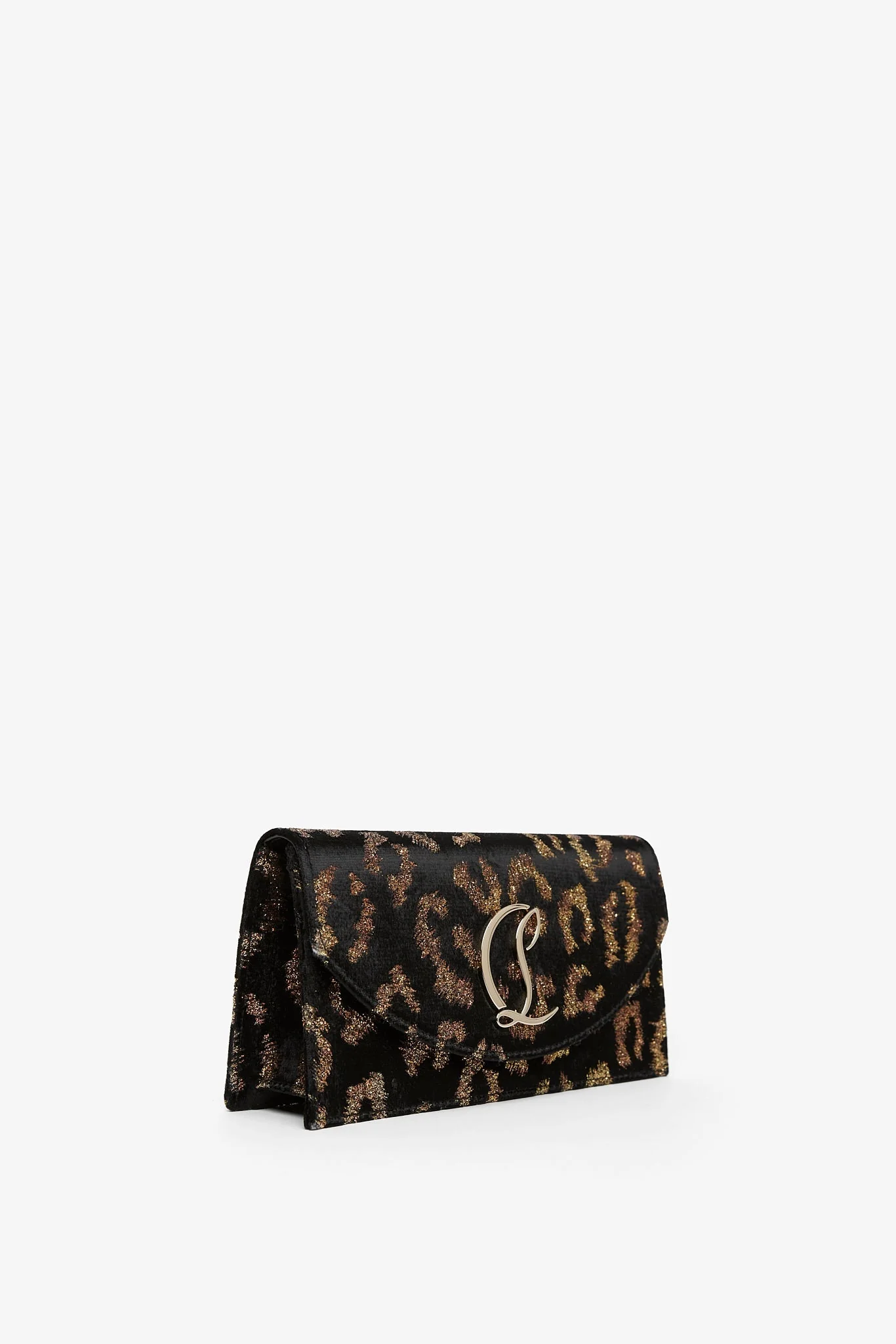 Loubi54 leopard velvet clutch - Image 3