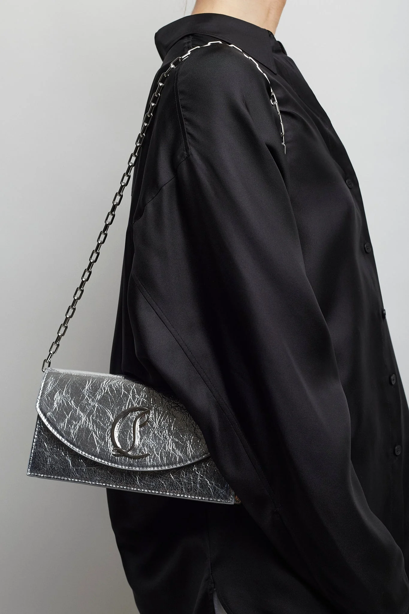 Loubi54 silver clutch - Image 2
