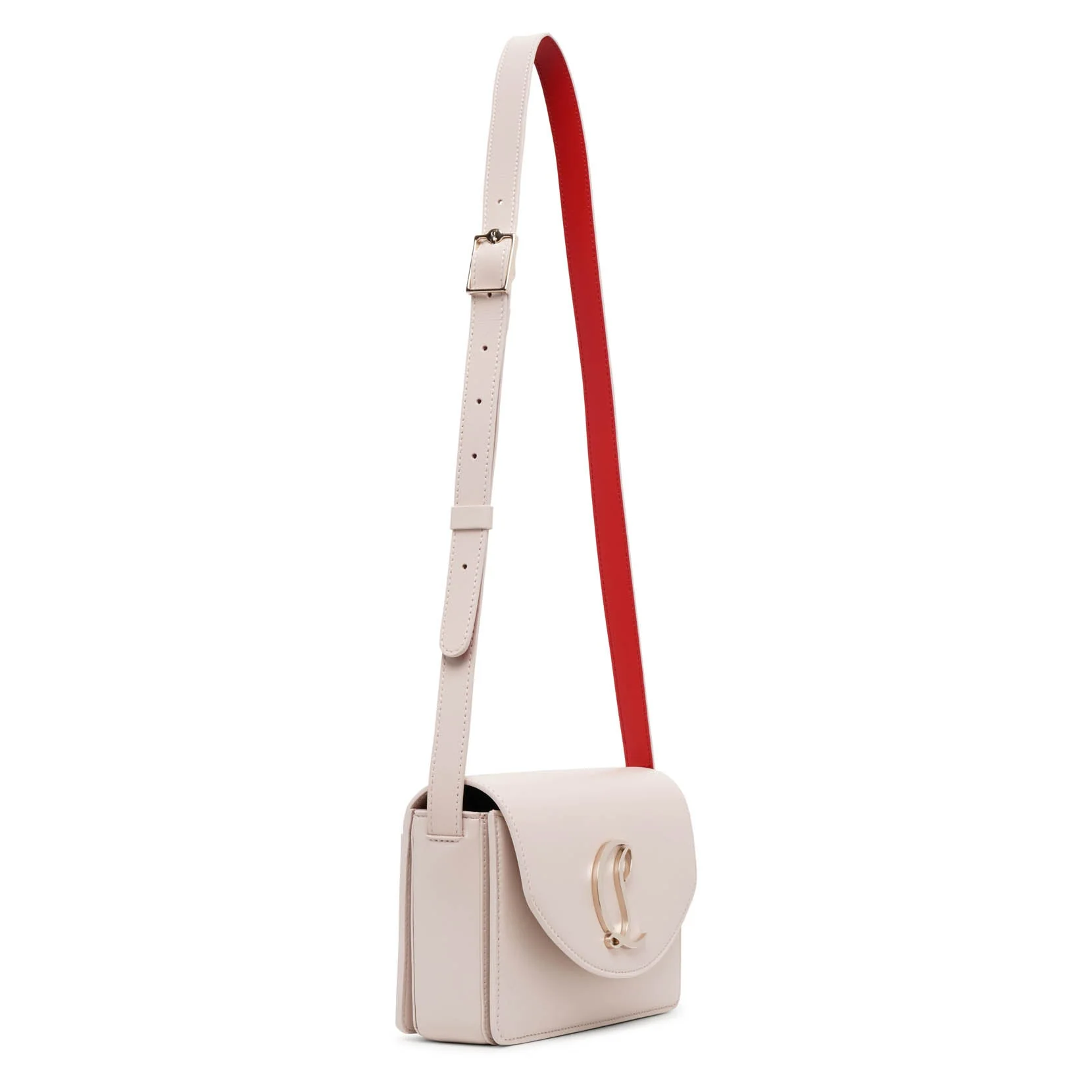 Loubi54 small beige leather crossbody bag - Image 3
