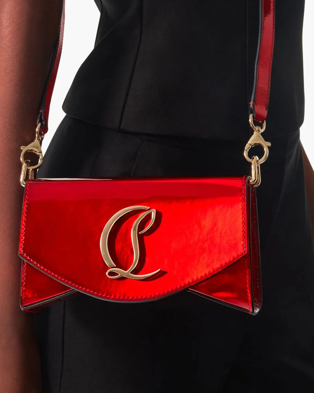 Loubi54 small red patent crossbody bag - Image 2