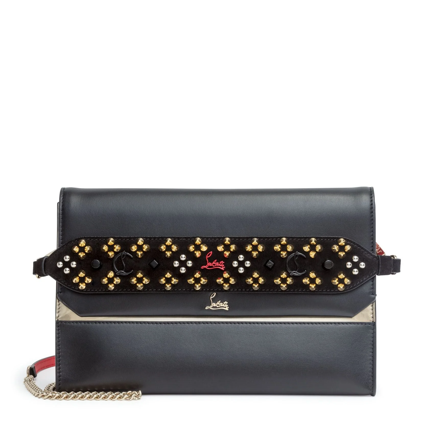 Loubiblues black and gold clutch - Image 2