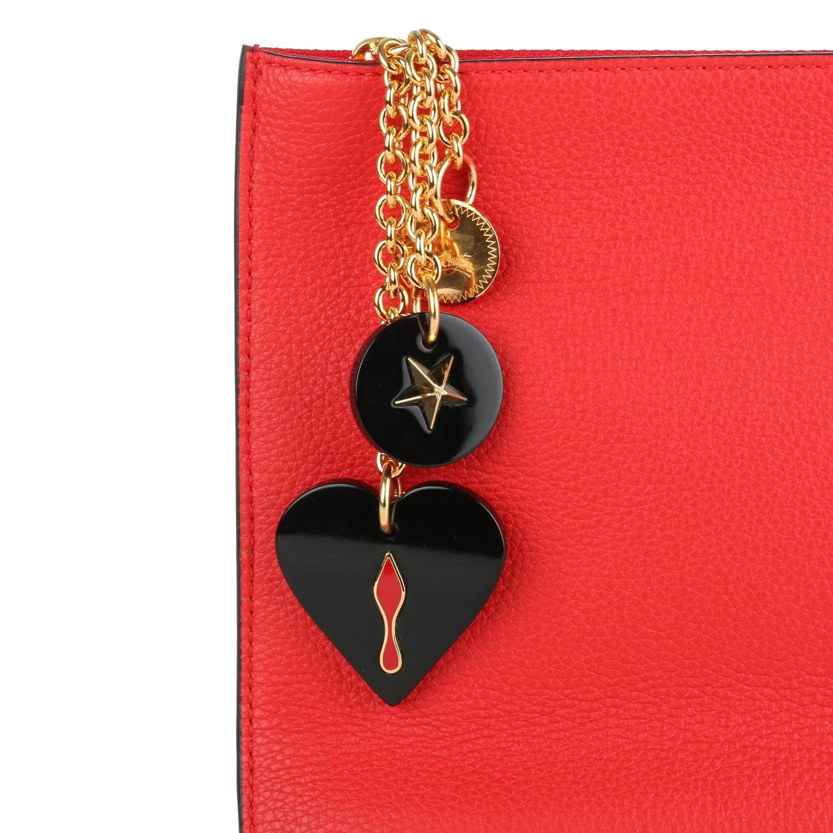 Loubicute red leather pouch - Image 4