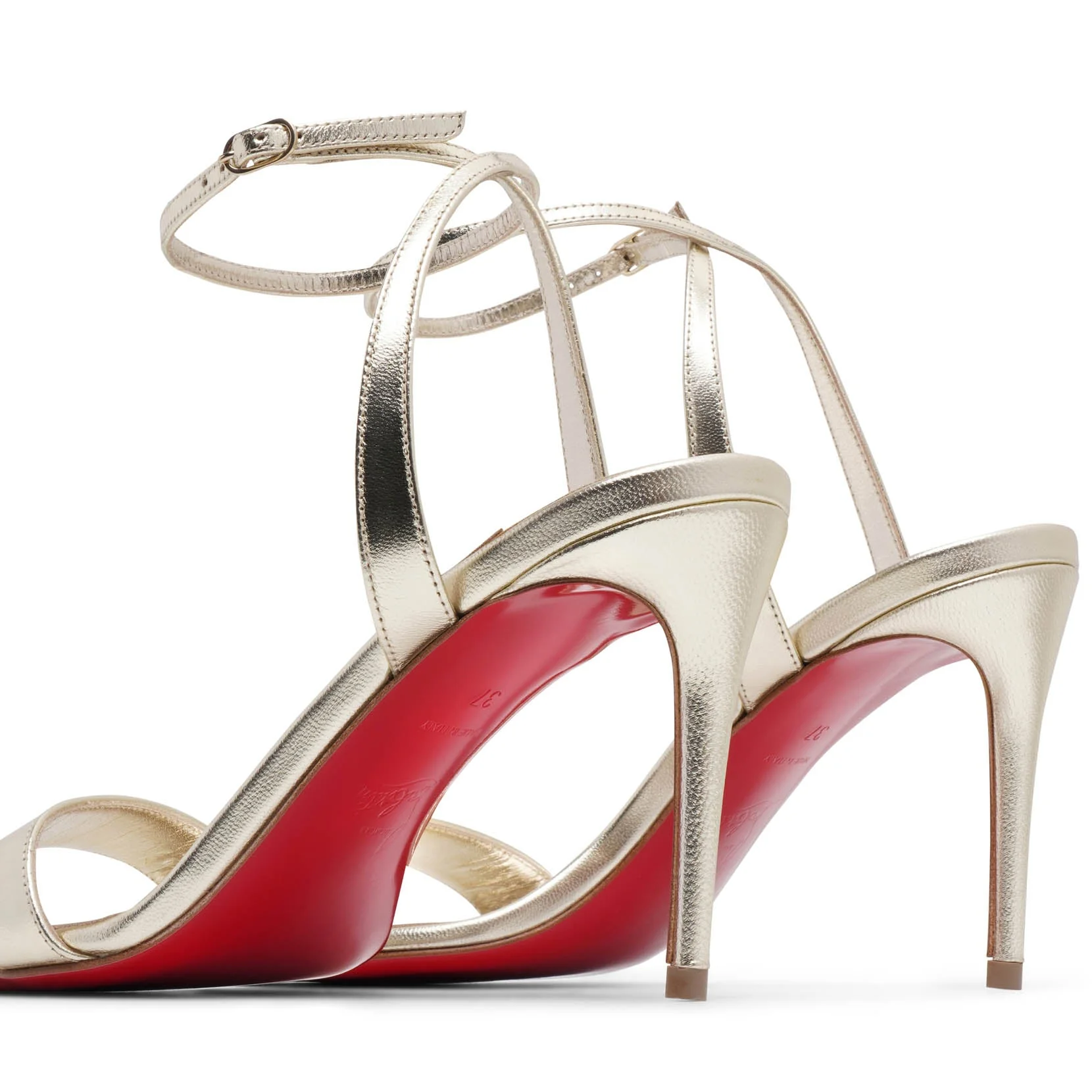 Loubigirl 85 platine leather sandals - Image 5