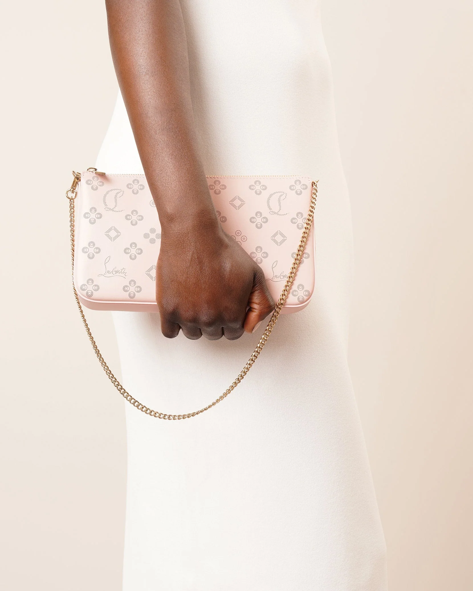 Loubila pink patent pouch - Image 2