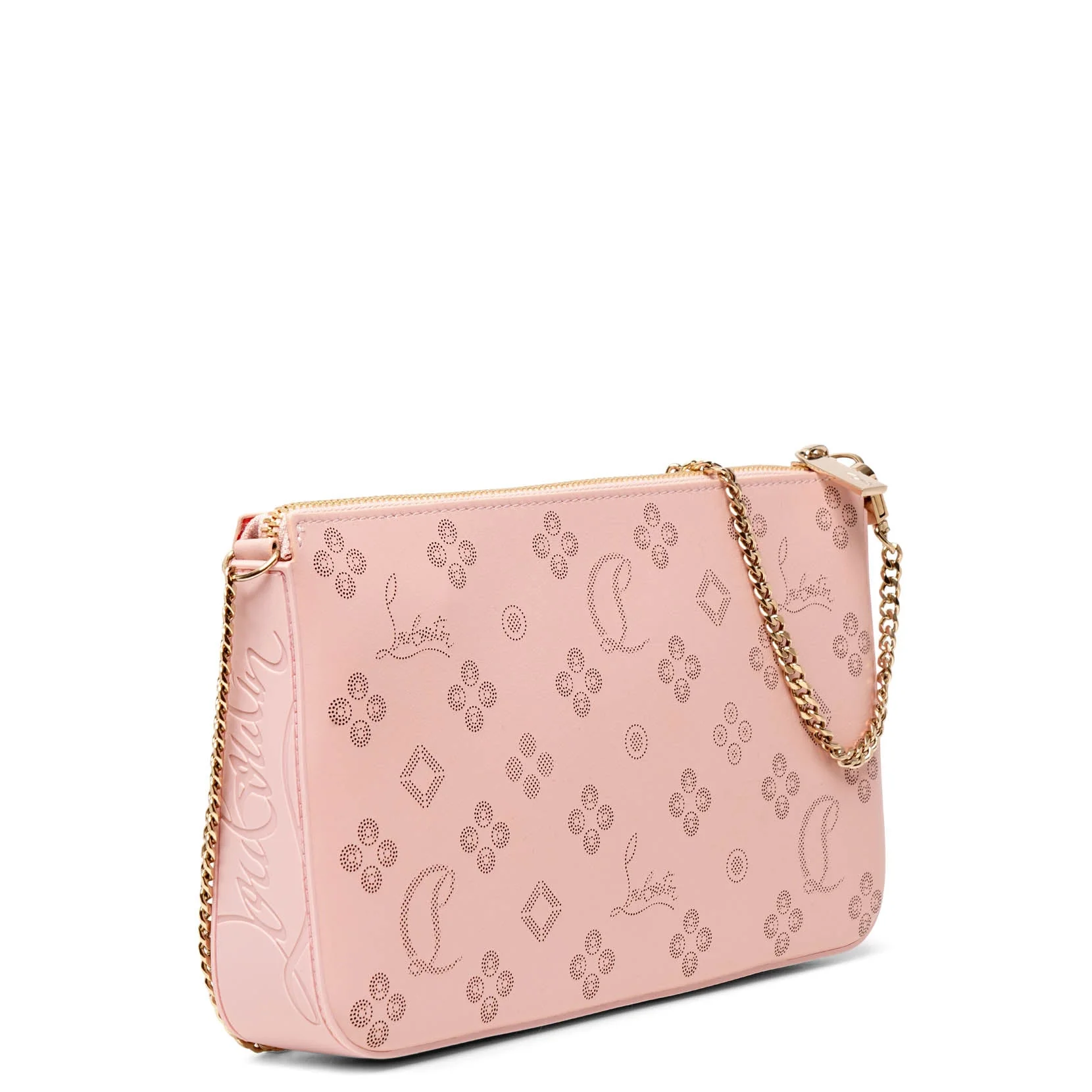 Loubila pink patent pouch - Image 3