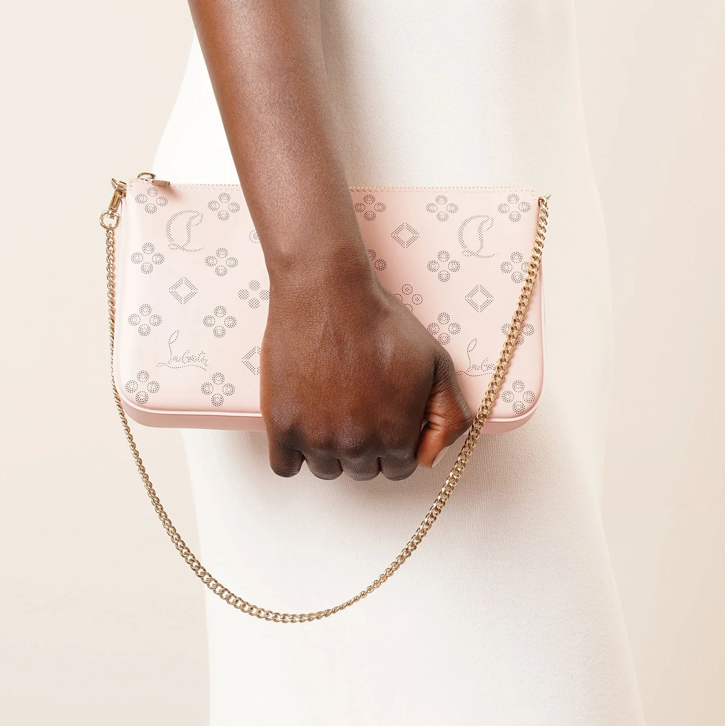 Loubila pink patent pouch - Image 7