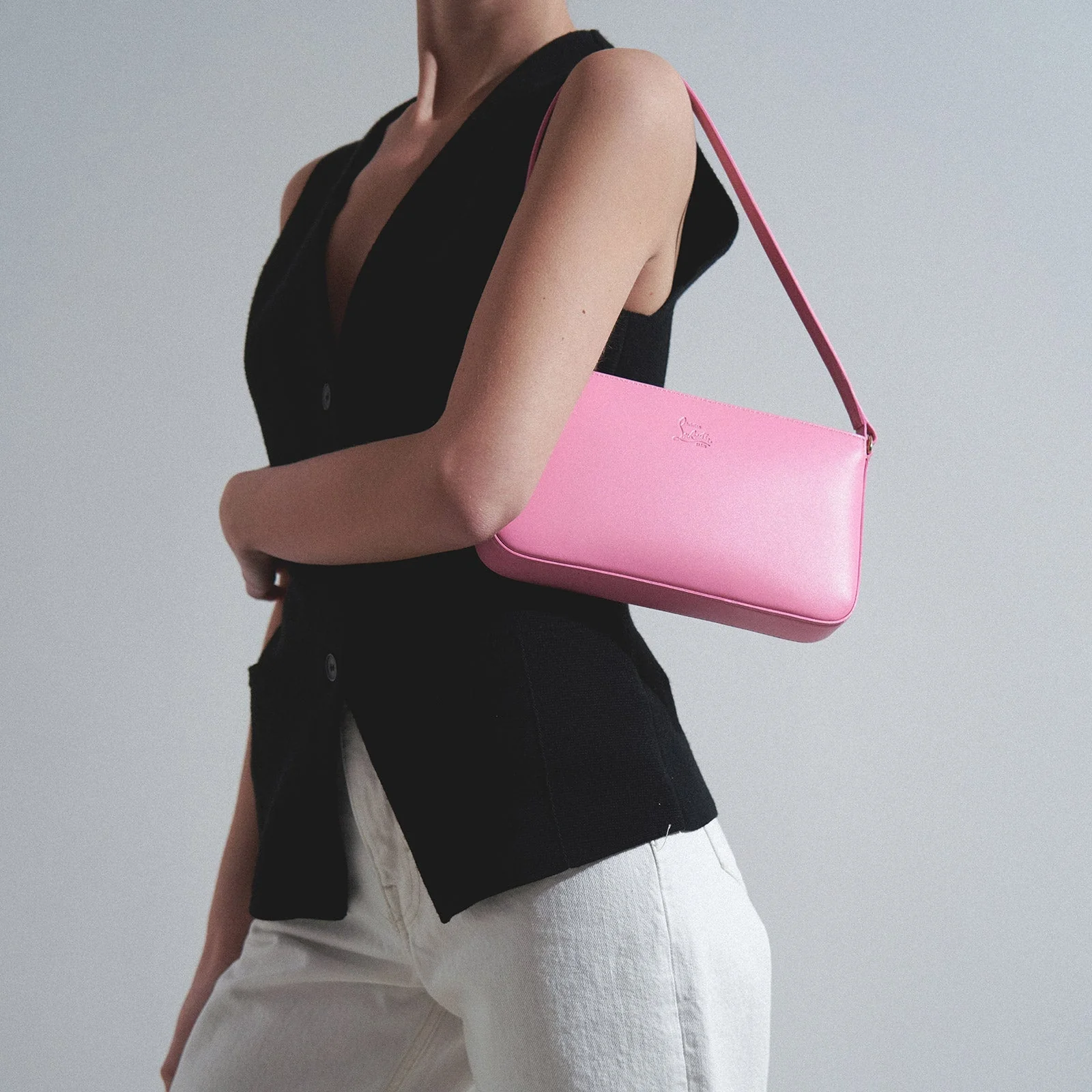 Loubila pink shoulder bag - Image 6