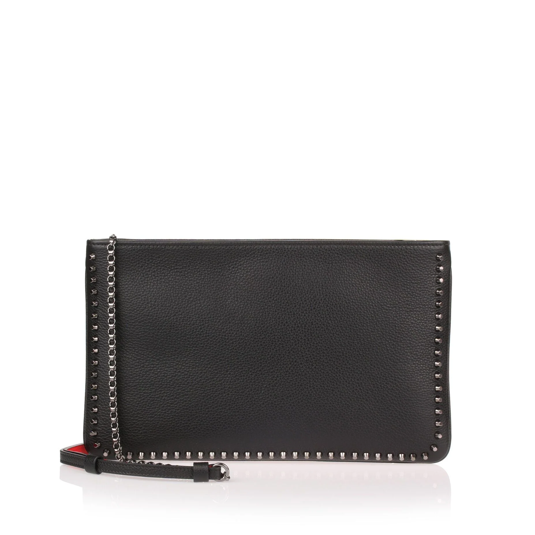 Loubiposh black leather studs clutch - Image 4