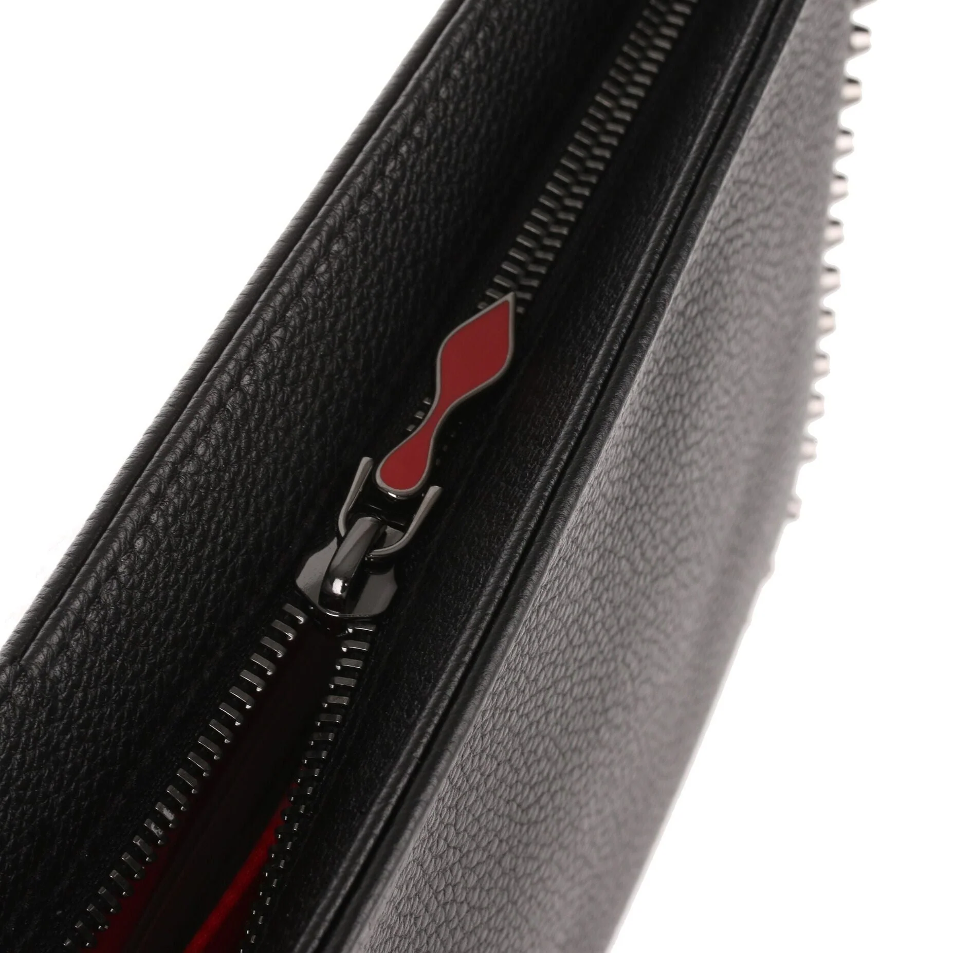 Loubiposh black leather studs clutch - Image 5