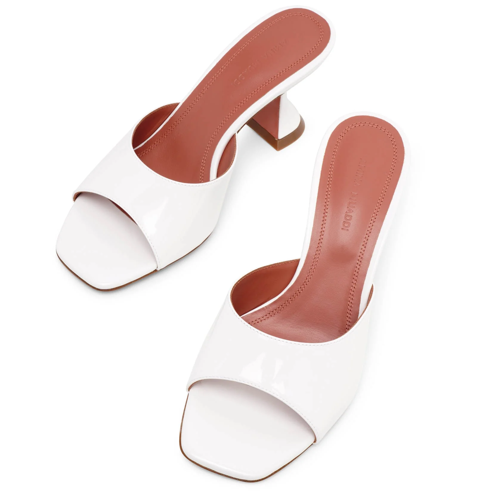 Lupita 70 white leather mules - Image 5