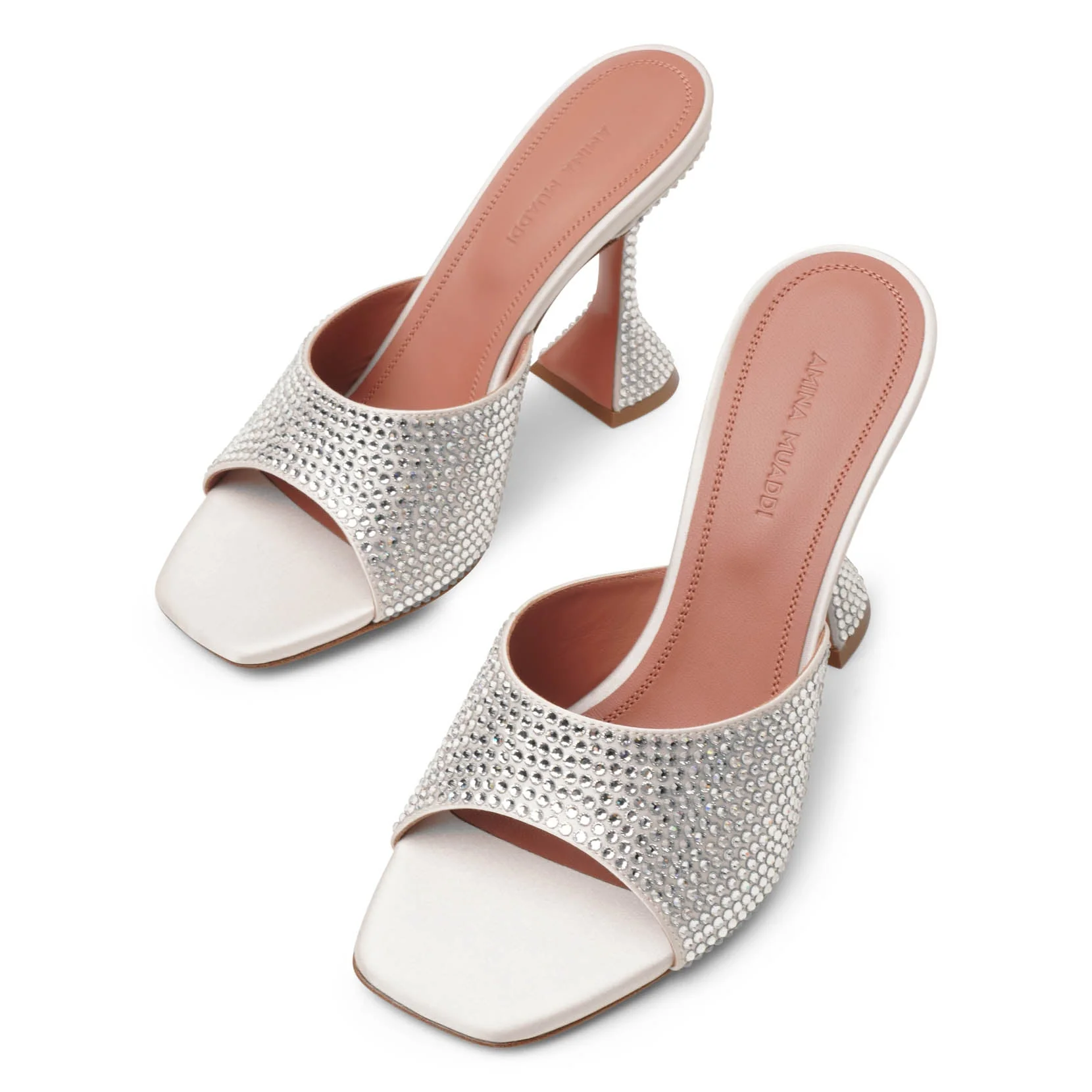 Lupita 95 crystal silver mules - Image 5