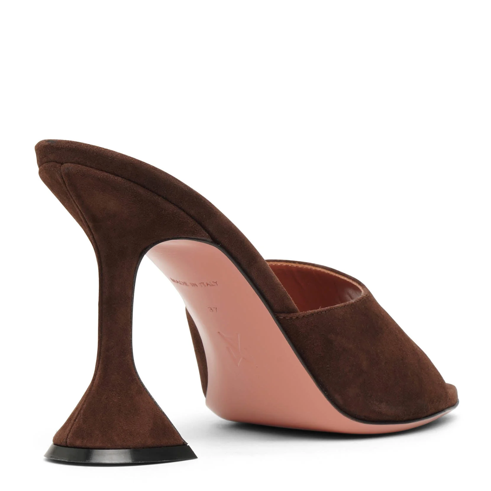 Lupita 95 dark brown suede mules - Image 4