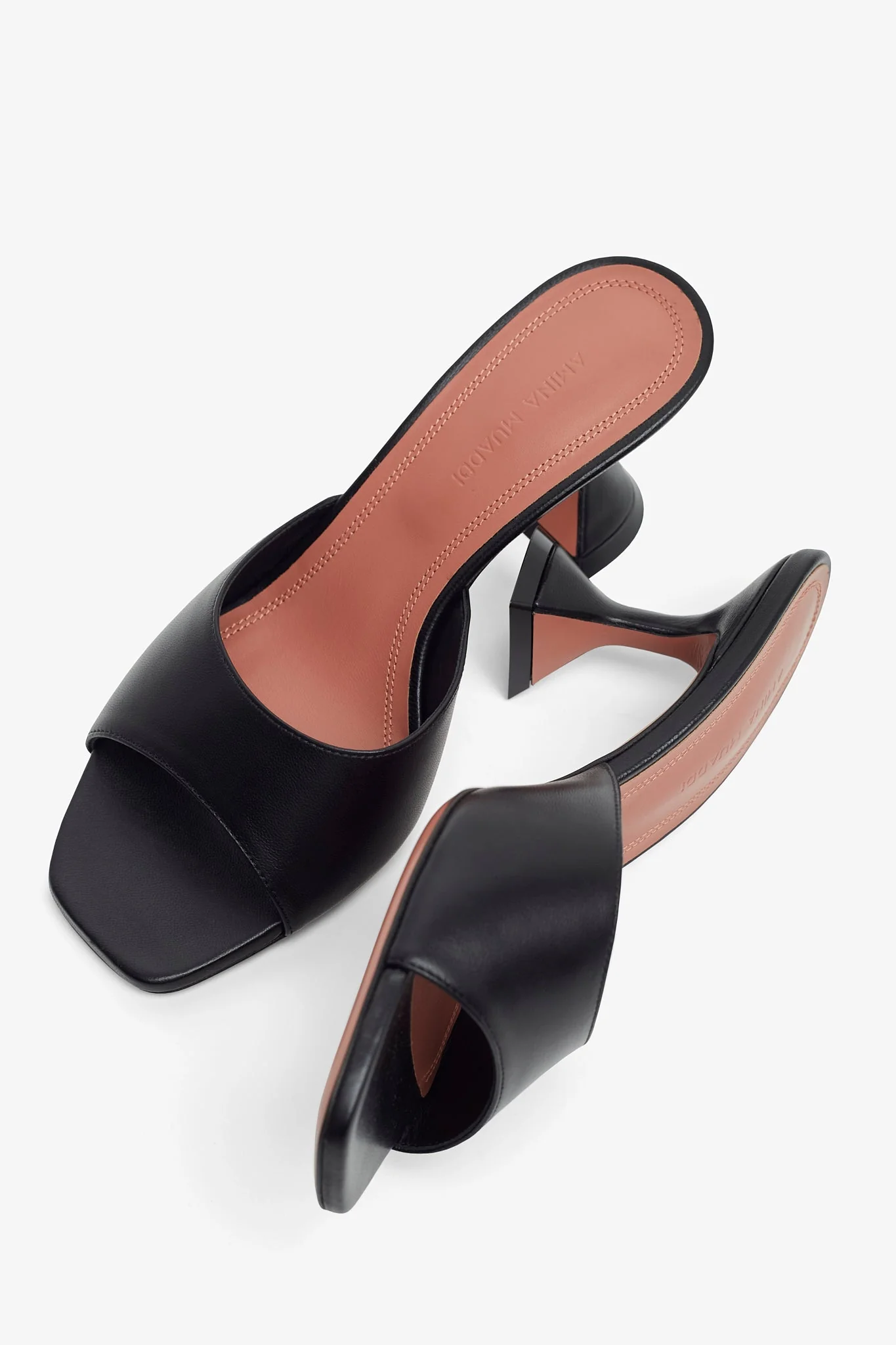 Lupita Slipper 70 black leather mules - Image 5