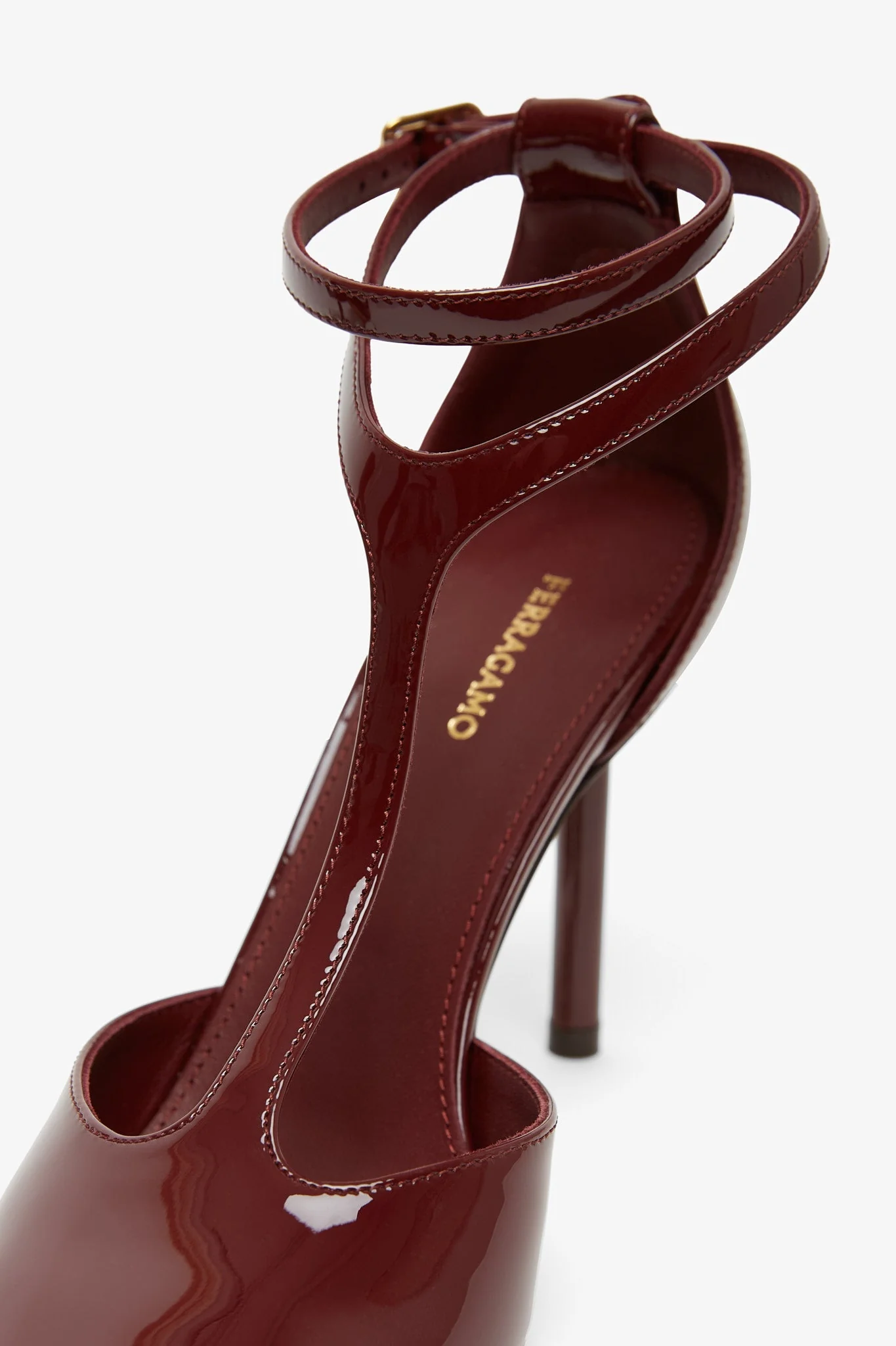 Lysandra 95 dark red patent pumps - Image 5