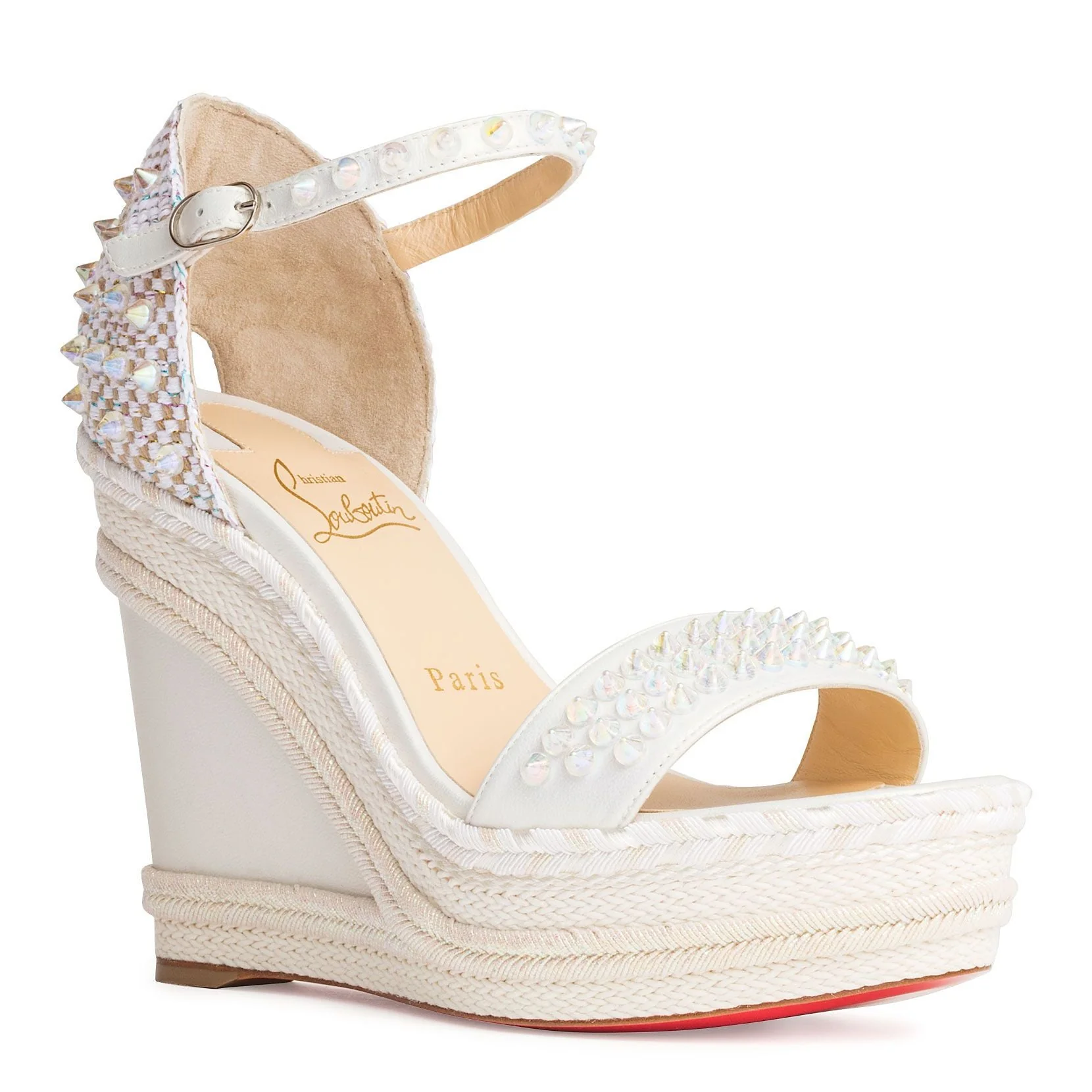 Madmonica 120 white leather wedges - Image 2