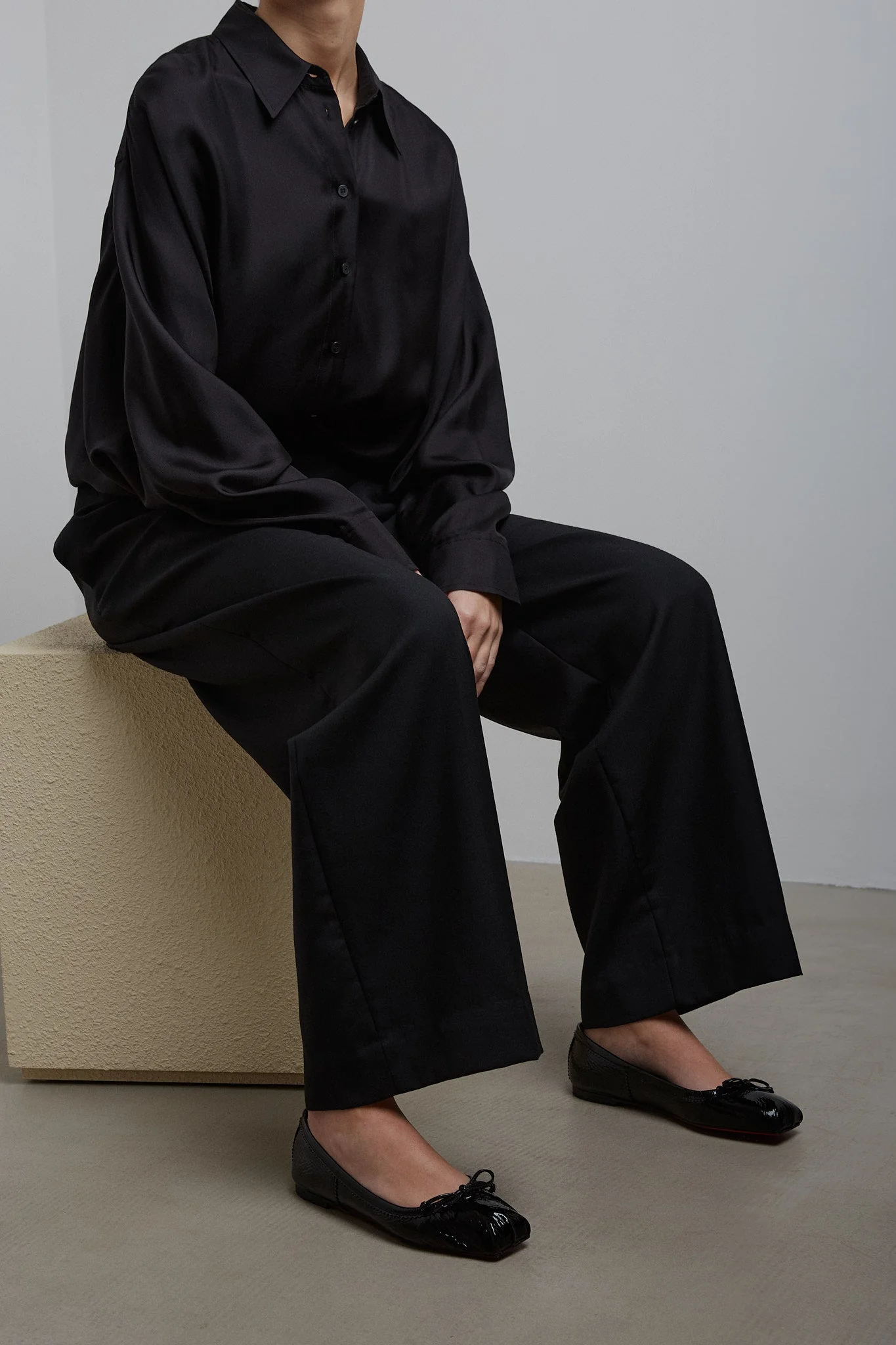 Mamadrague black soft patent ballerinas - Image 6