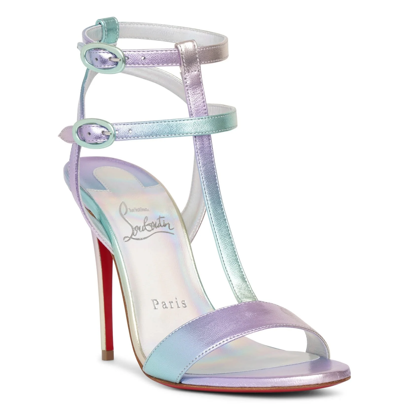 Mara 100 metallic leather sandals - Image 3