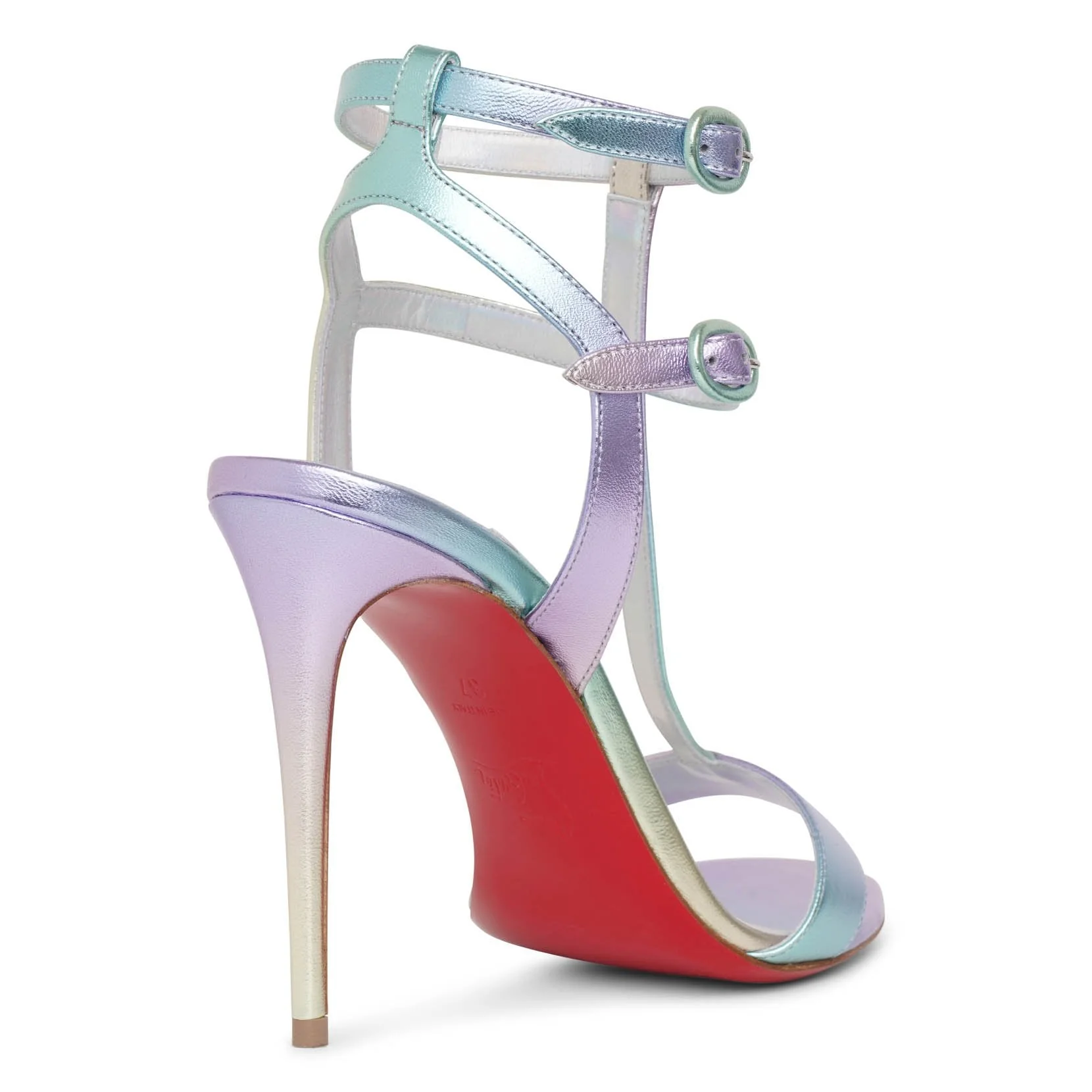 Mara 100 metallic leather sandals - Image 4
