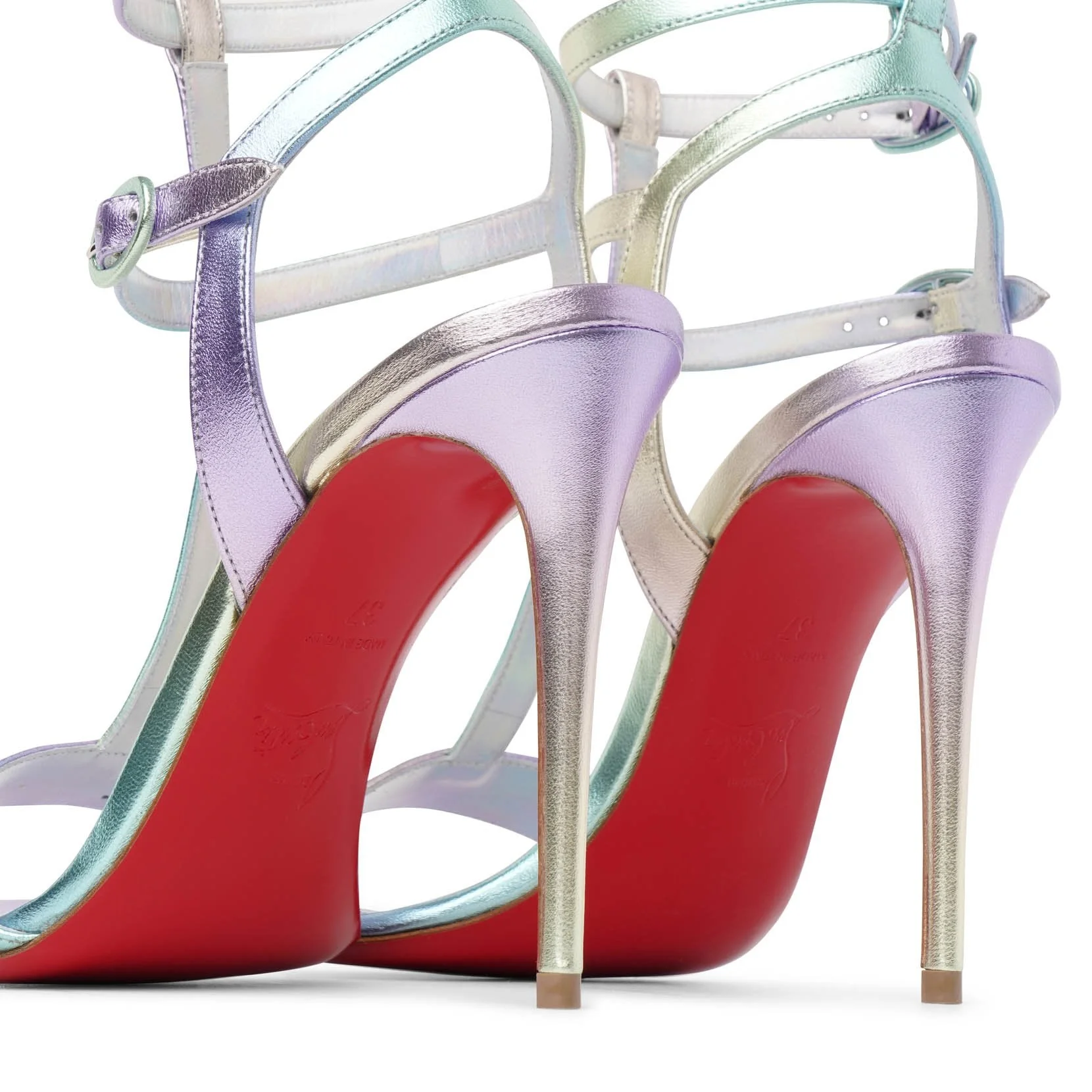Mara 100 metallic leather sandals - Image 5