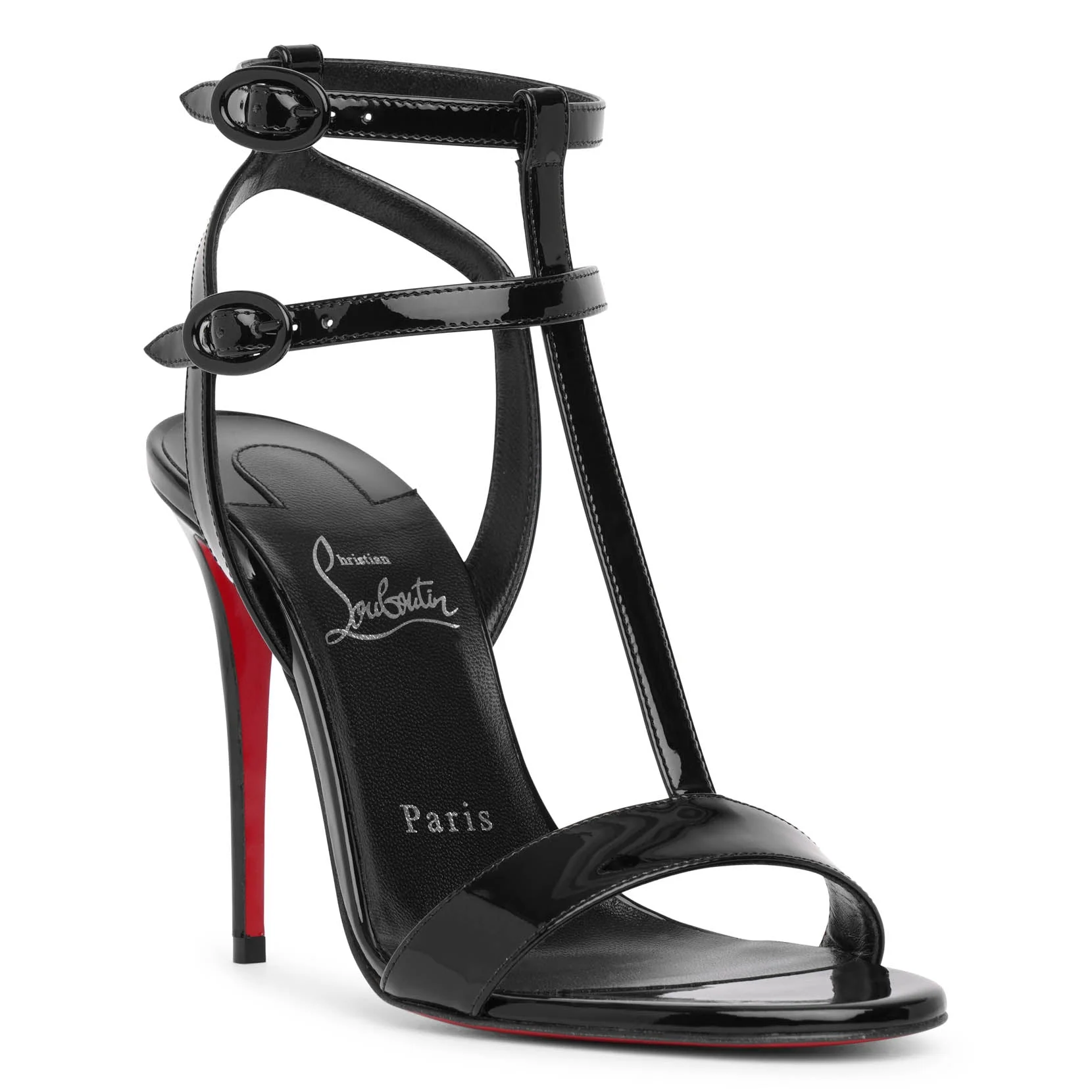 Mara 100 patent black sandals - Image 3