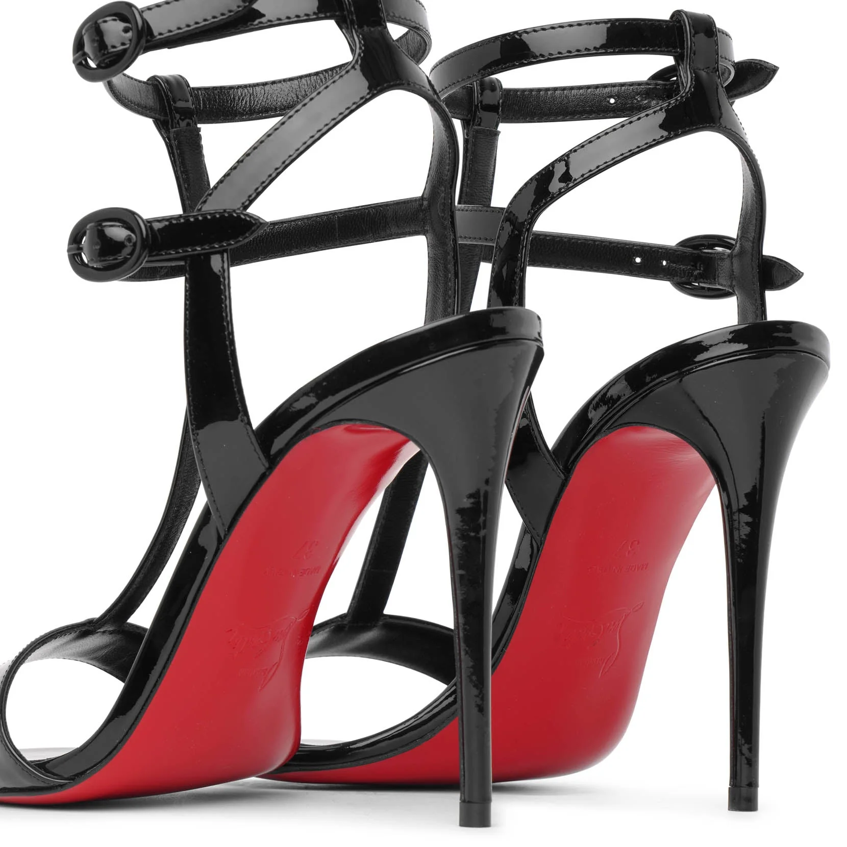 Mara 100 patent black sandals - Image 5
