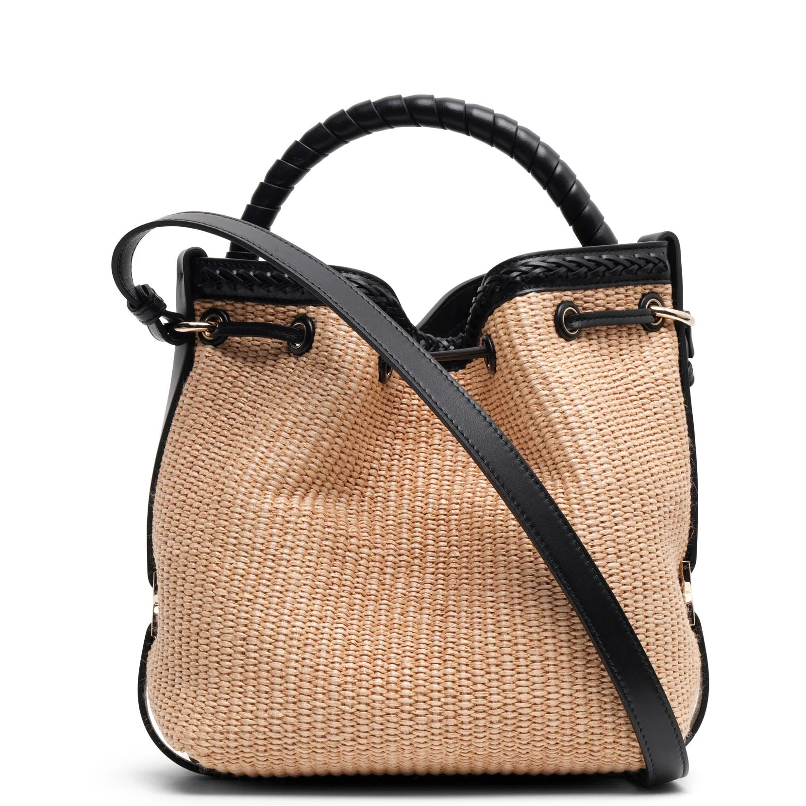 Marcie beige raffia bag - Image 5