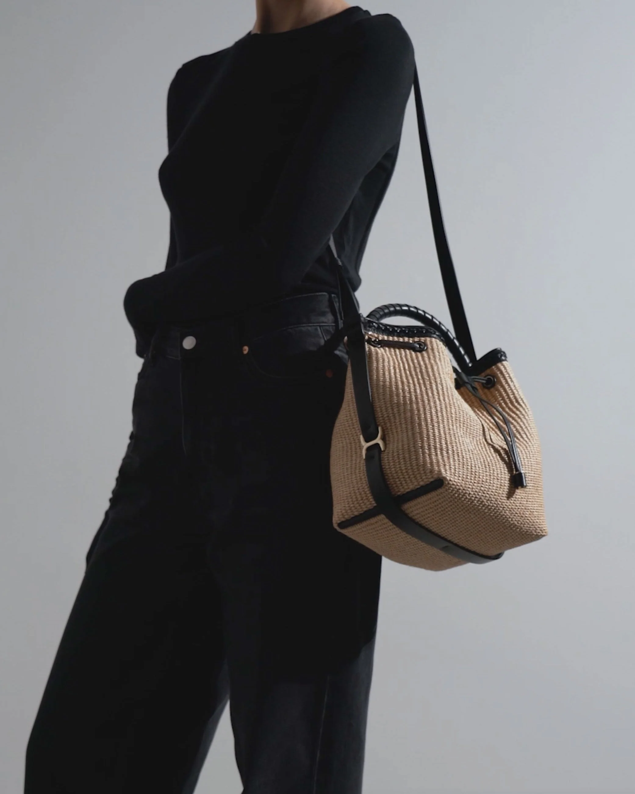 Marcie beige raffia bag - Image 8