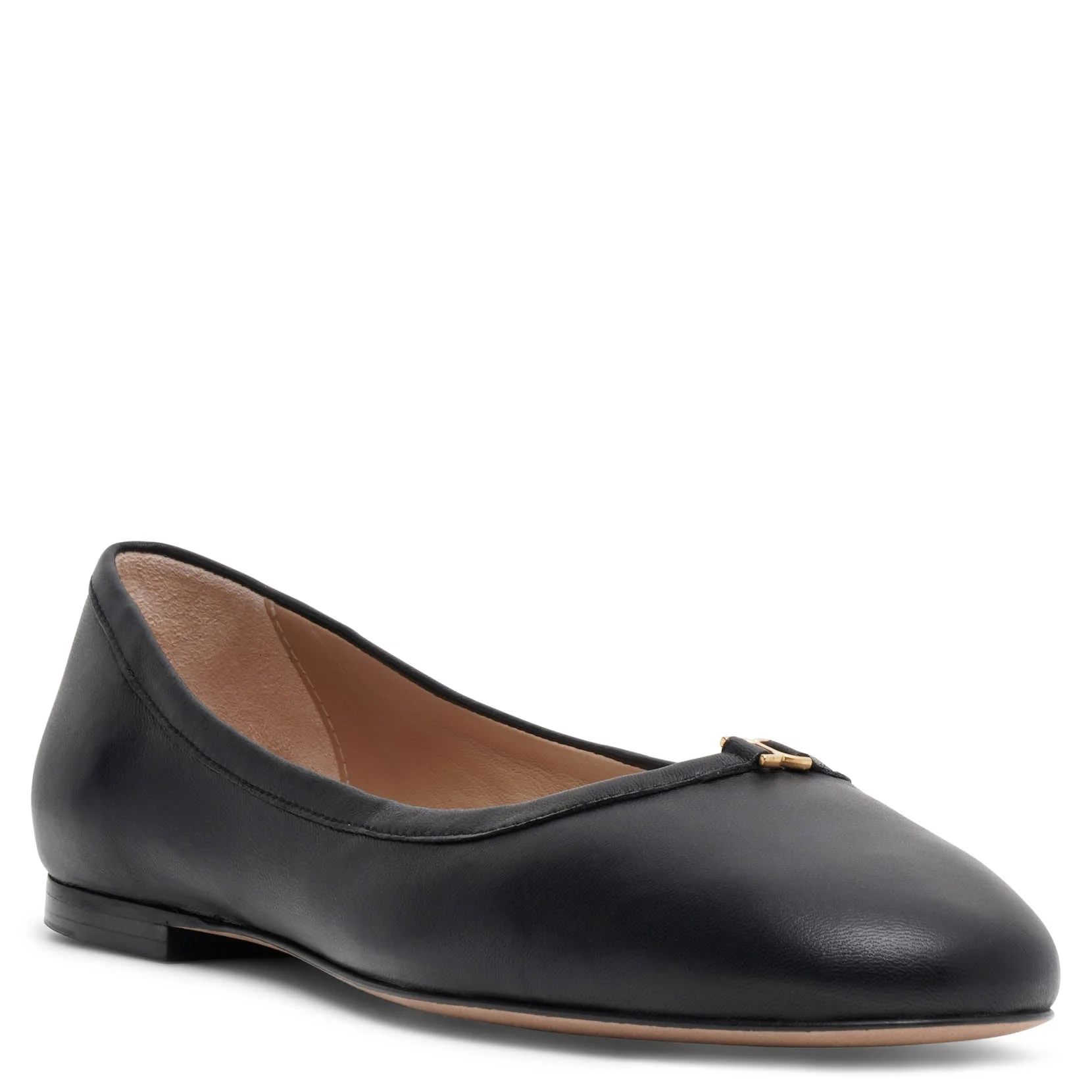 Marcie black leather ballerinas - Image 3