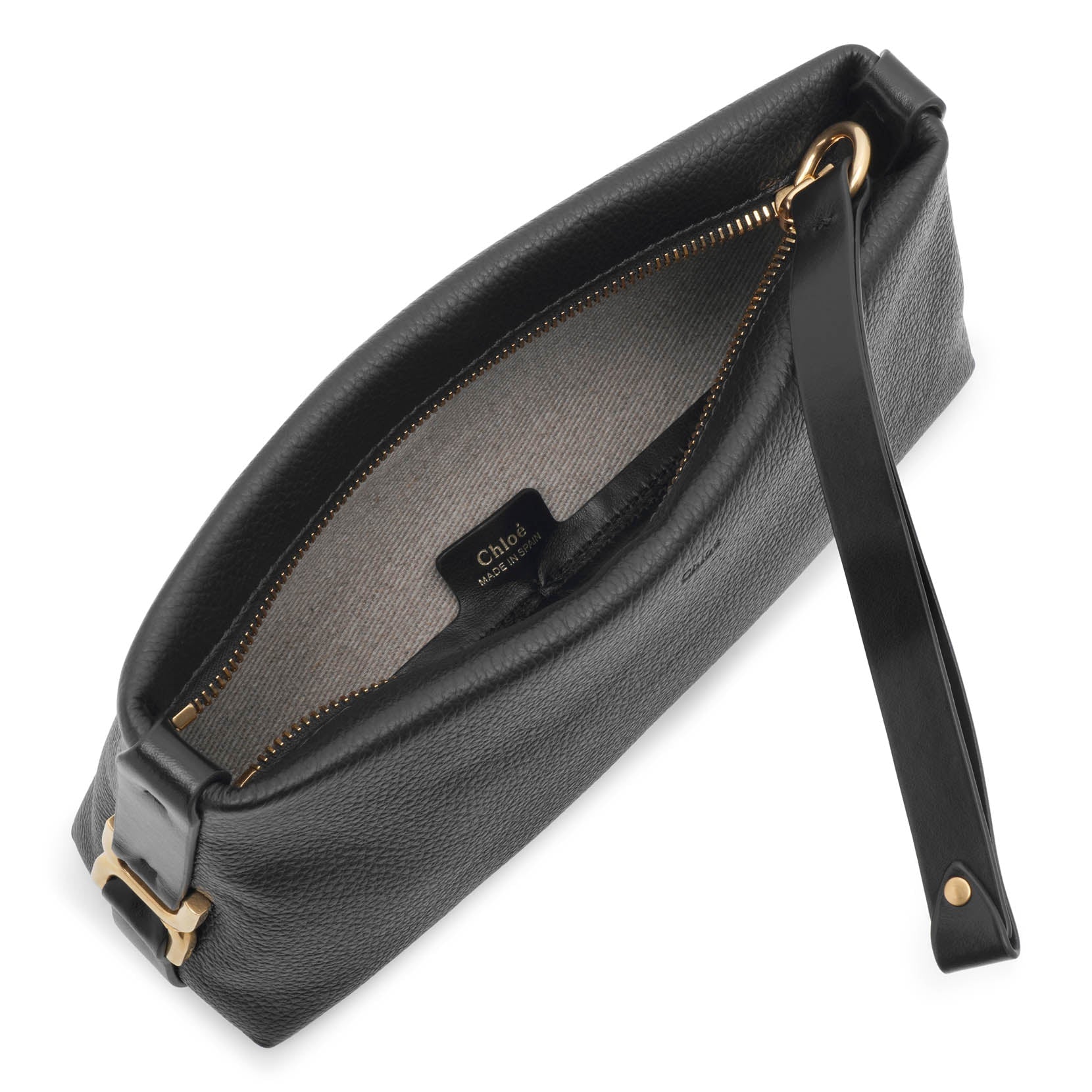 Marcie black leather clutch - Image 5