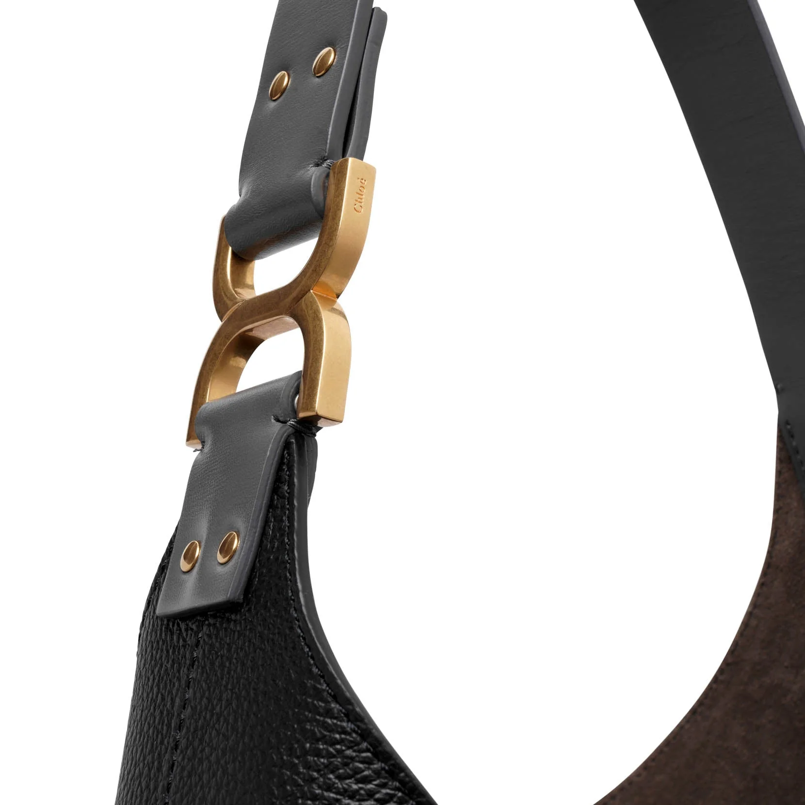 Marcie black leather shoulder bag - Image 6