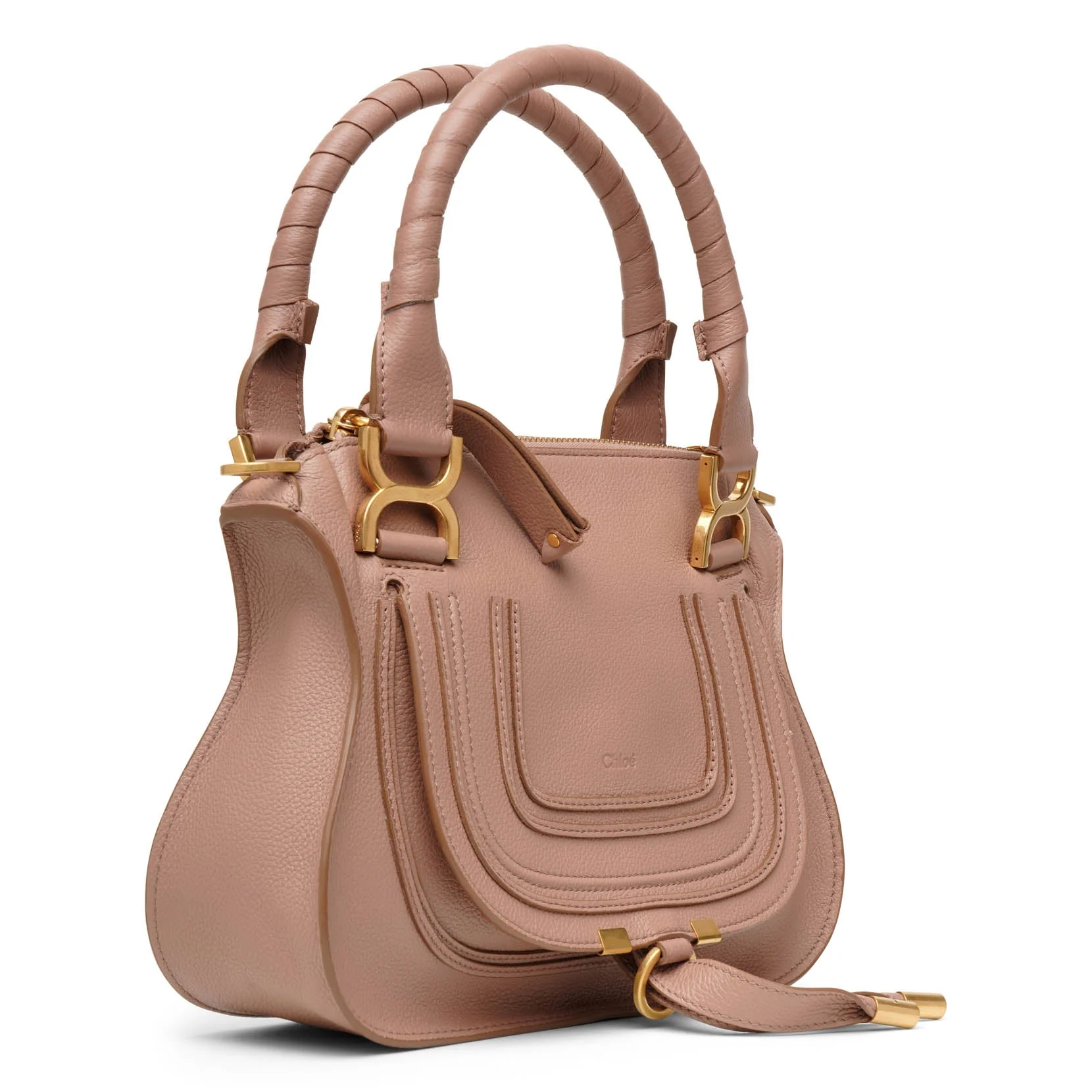 Marcie blush leather double carry bag - Image 3